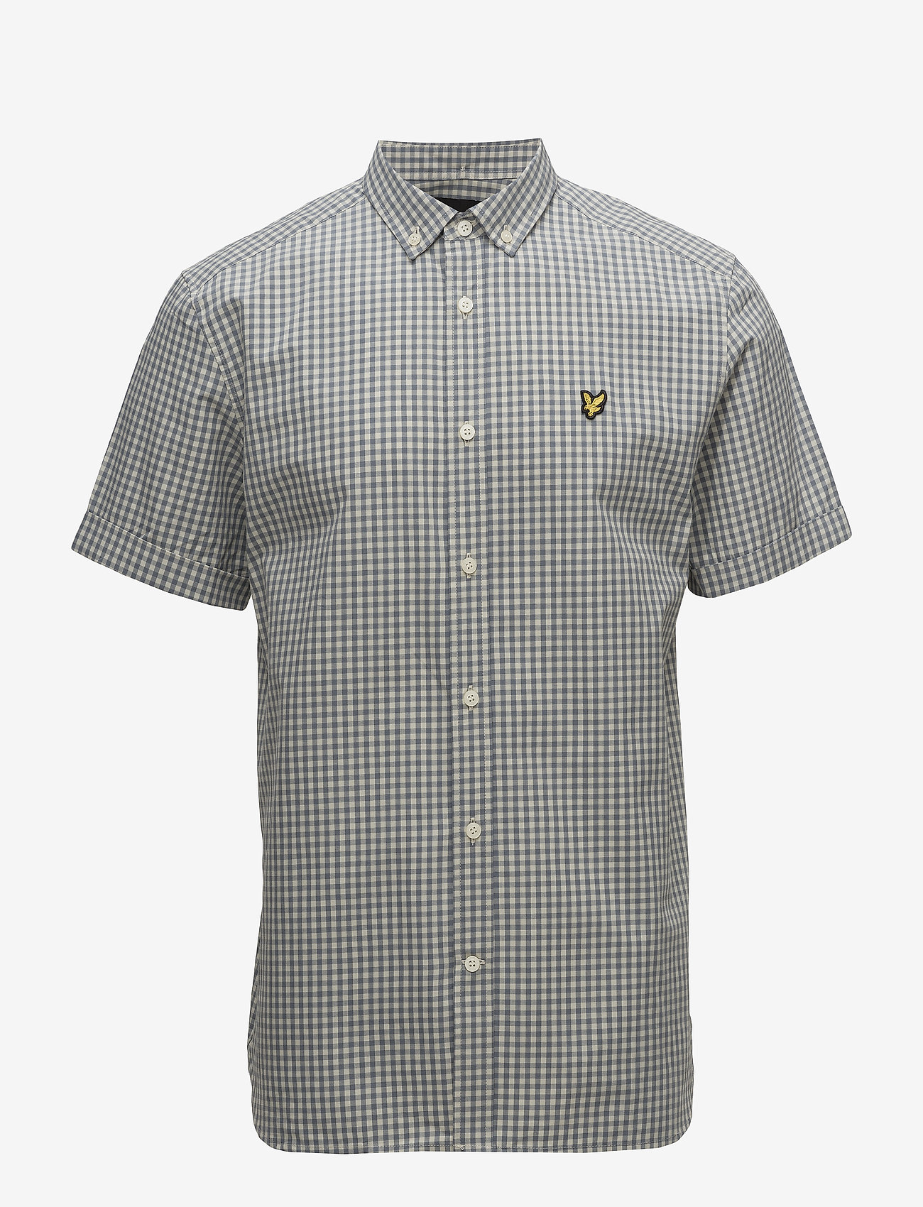 Lyle & Scott - SS Gingham Shirt - mist blue - 0