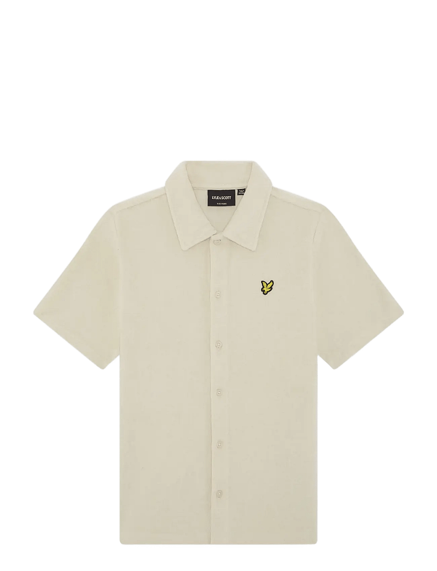 Lyle & Scott - SS Towelling Shirt - kortärmade skjortor - w870 cove - 0