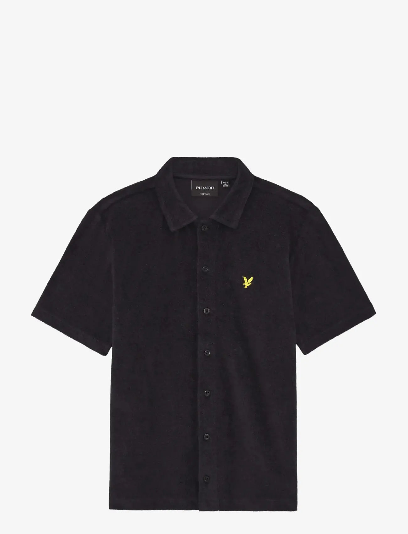 Lyle & Scott - SS Towelling Shirt - kortärmade skjortor - z271 dark navy - 1