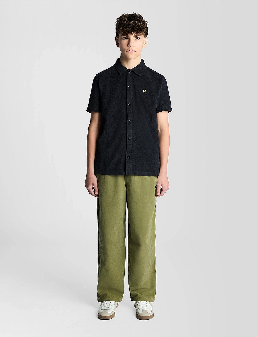 Lyle & Scott - SS Towelling Shirt - krekli ar īsām piedurknēm - z271 dark navy - 2