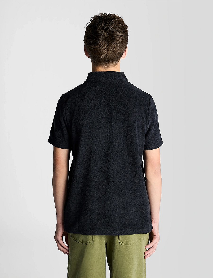 Lyle & Scott - SS Towelling Shirt - krekli ar īsām piedurknēm - z271 dark navy - 3