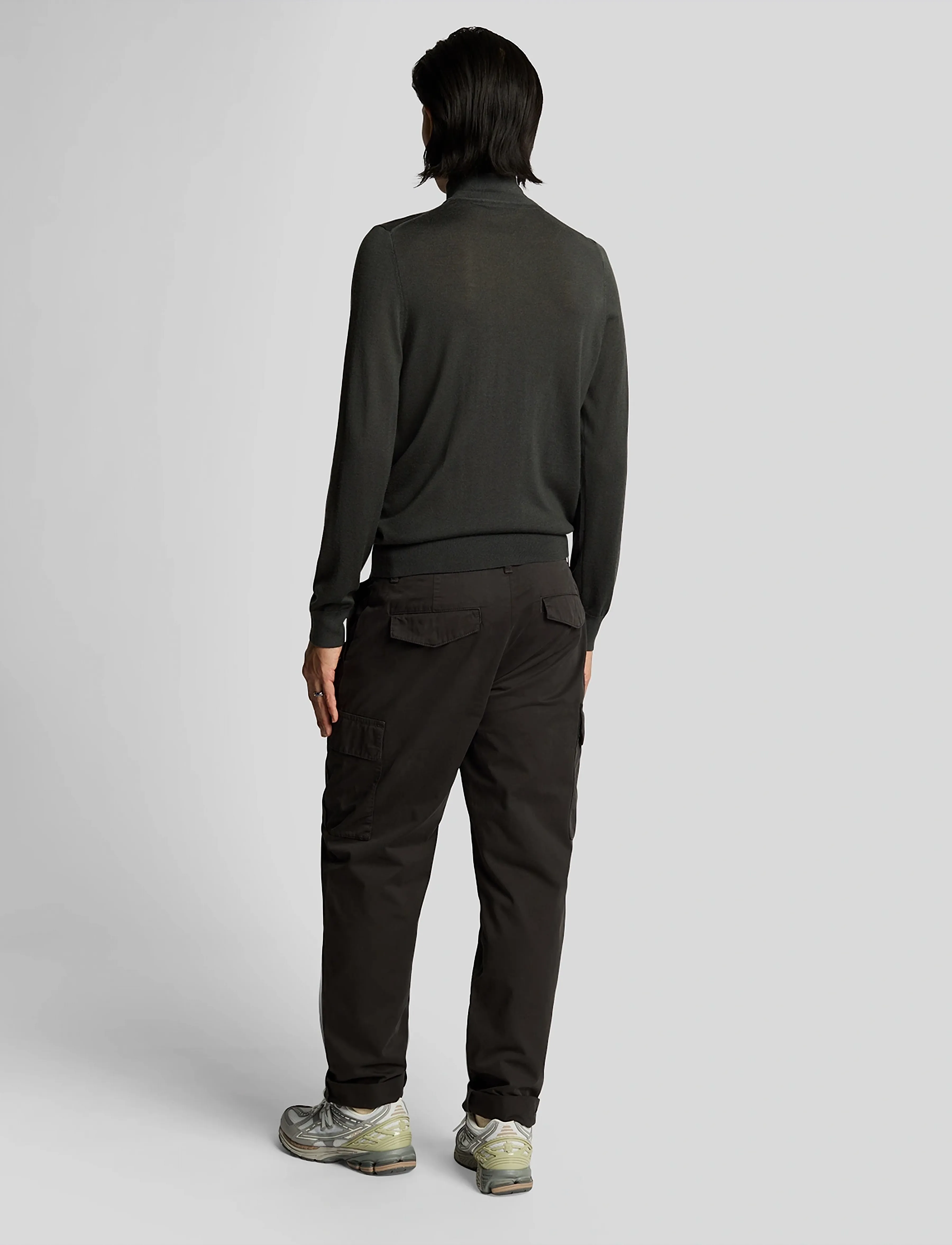Lyle & Scott - Cargo Pocket Trouser - cargobyxor - w635 gunmetal - 3