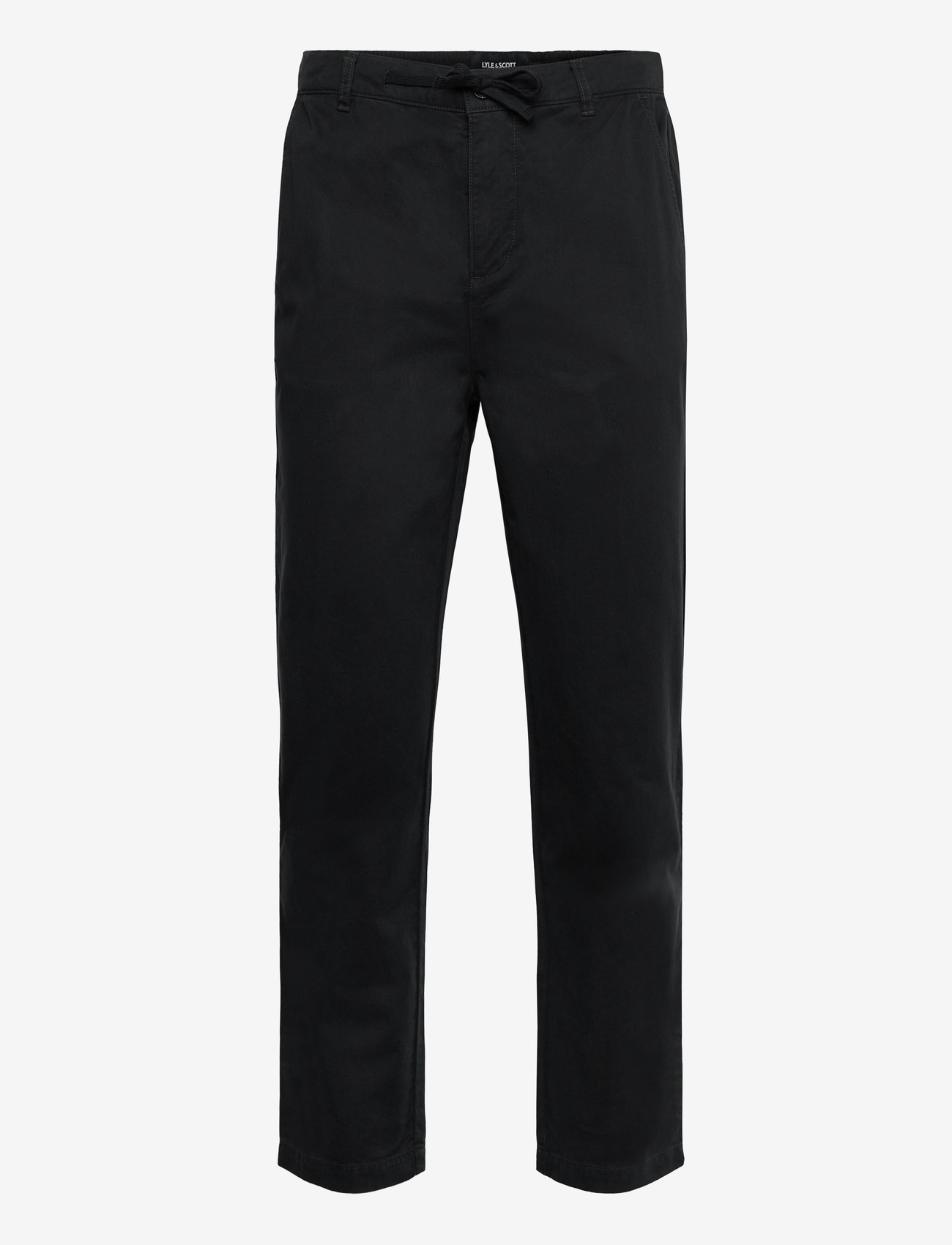 Lyle & Scott - Drawstring Tapered Chino - chinos - z865 jet black - 0