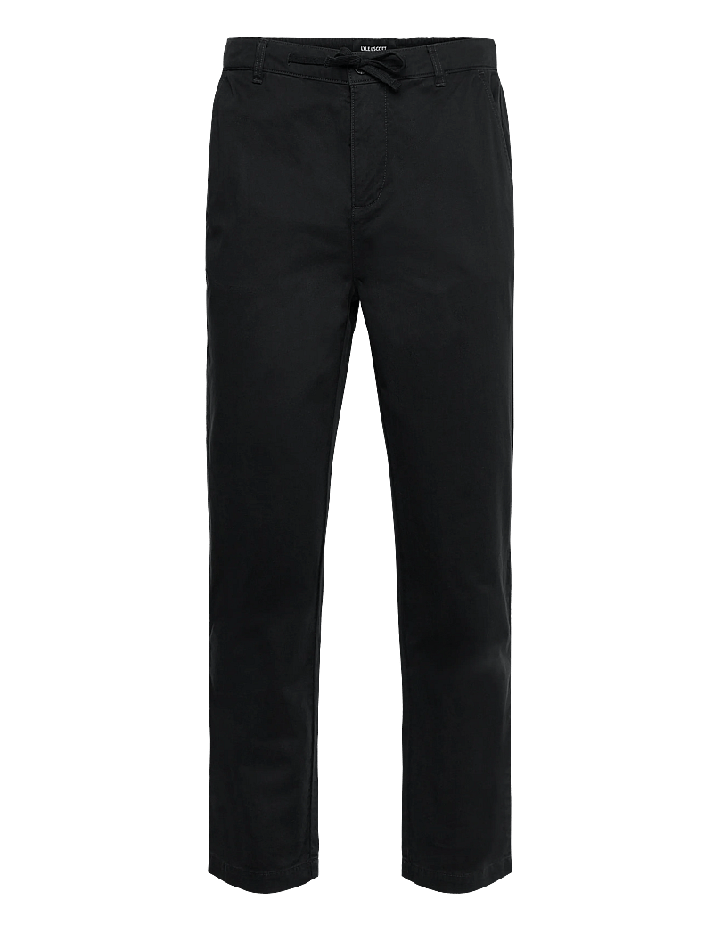 Lyle & Scott - Drawstring Tapered Chino - chinos - z865 jet black - 0