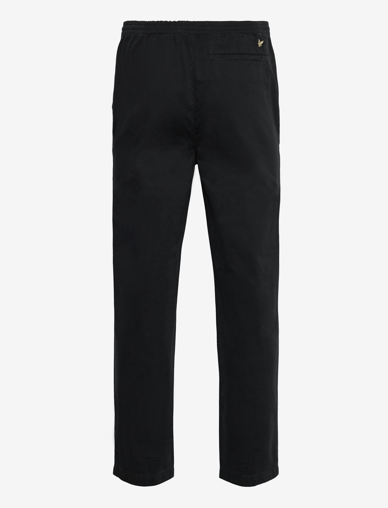 Lyle & Scott - Drawstring Tapered Chino - chinos - z865 jet black - 1