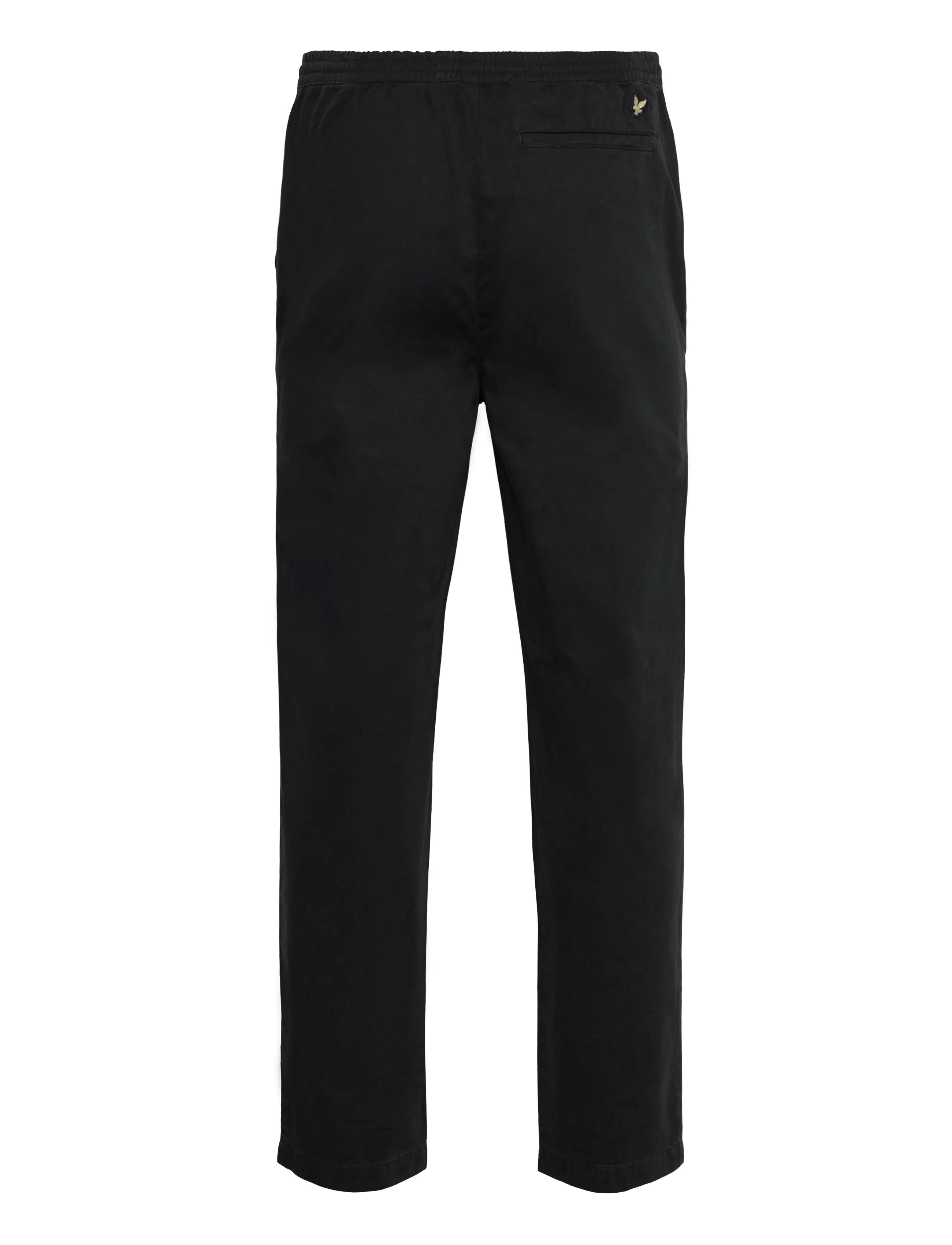 Lyle & Scott - Drawstring Tapered Chino - chinos - z865 jet black - 2
