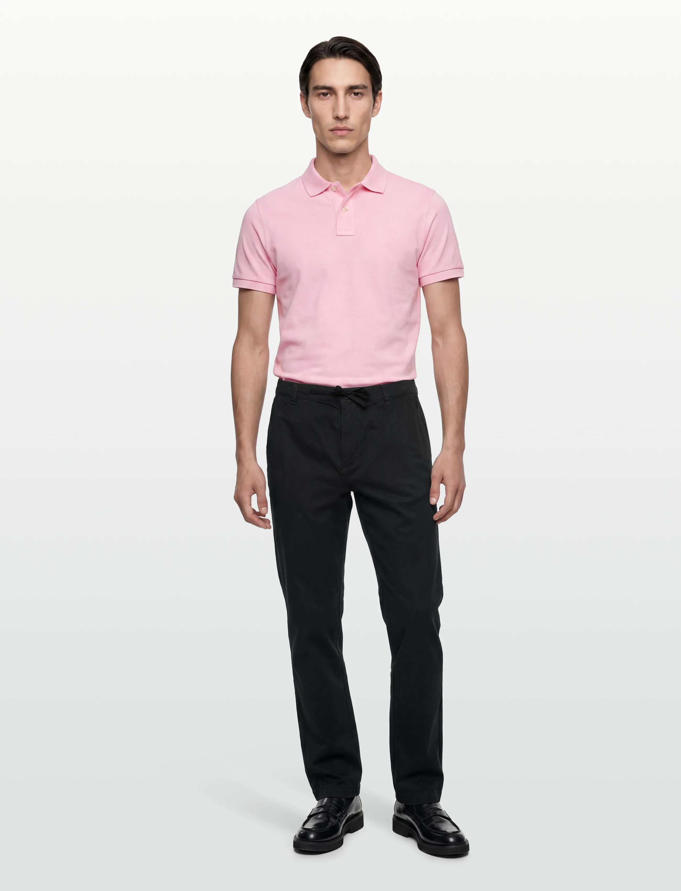 Lyle & Scott Drawstring Tapered Chino, W30L32, Black, Bukser > Chinos, Herre
