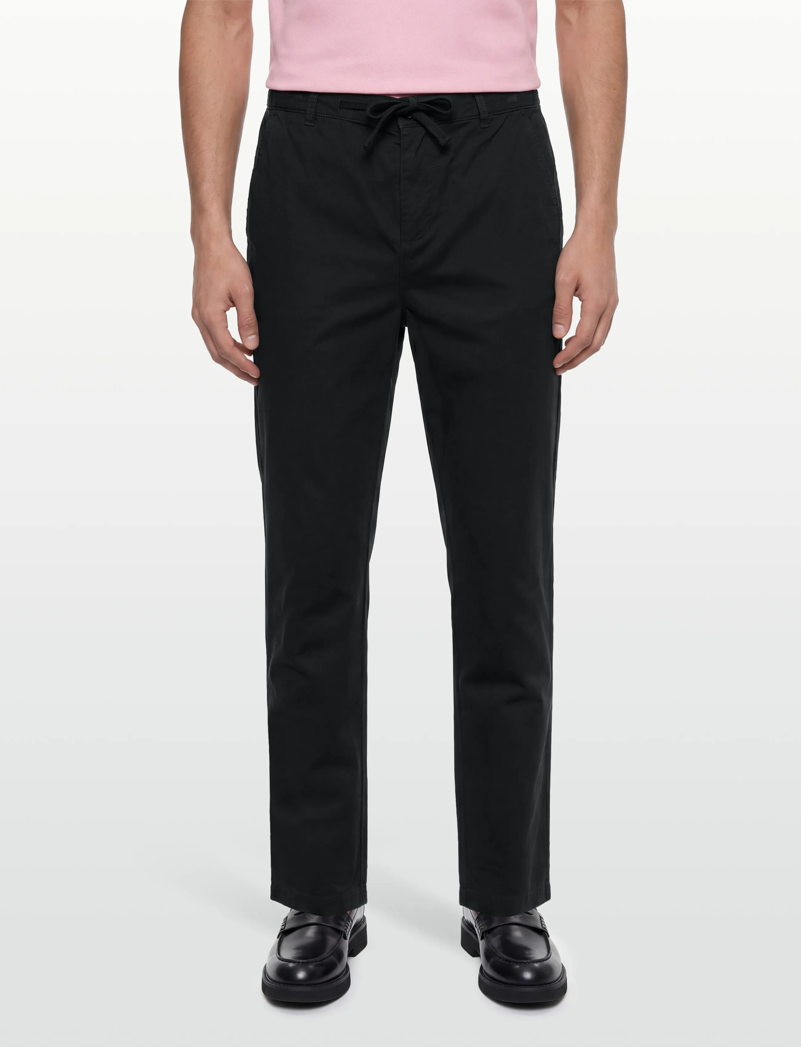 Lyle & Scott - Drawstring Tapered Chino - chinos - z865 jet black - 3