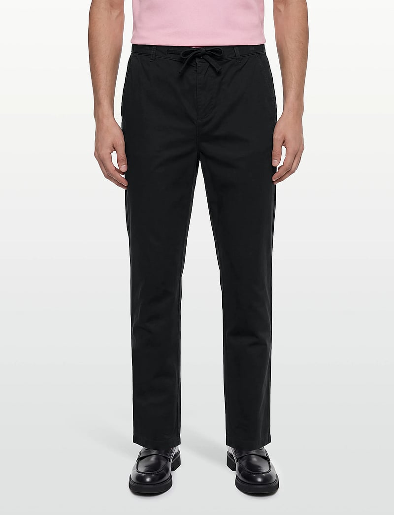 Lyle & Scott - Drawstring Tapered Chino - chinos - z865 jet black - 3