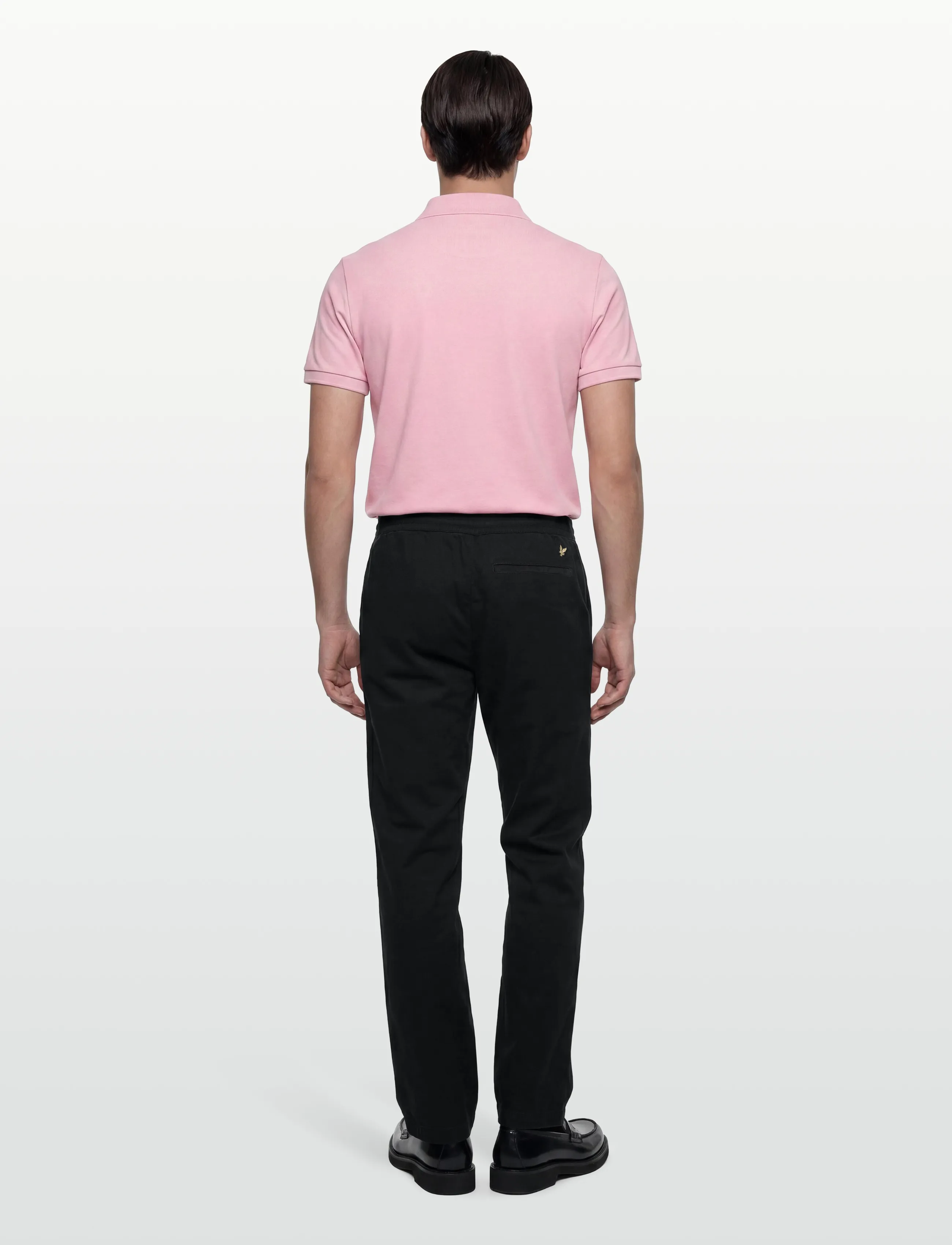 Lyle & Scott - Drawstring Tapered Chino - chinos - z865 jet black - 4