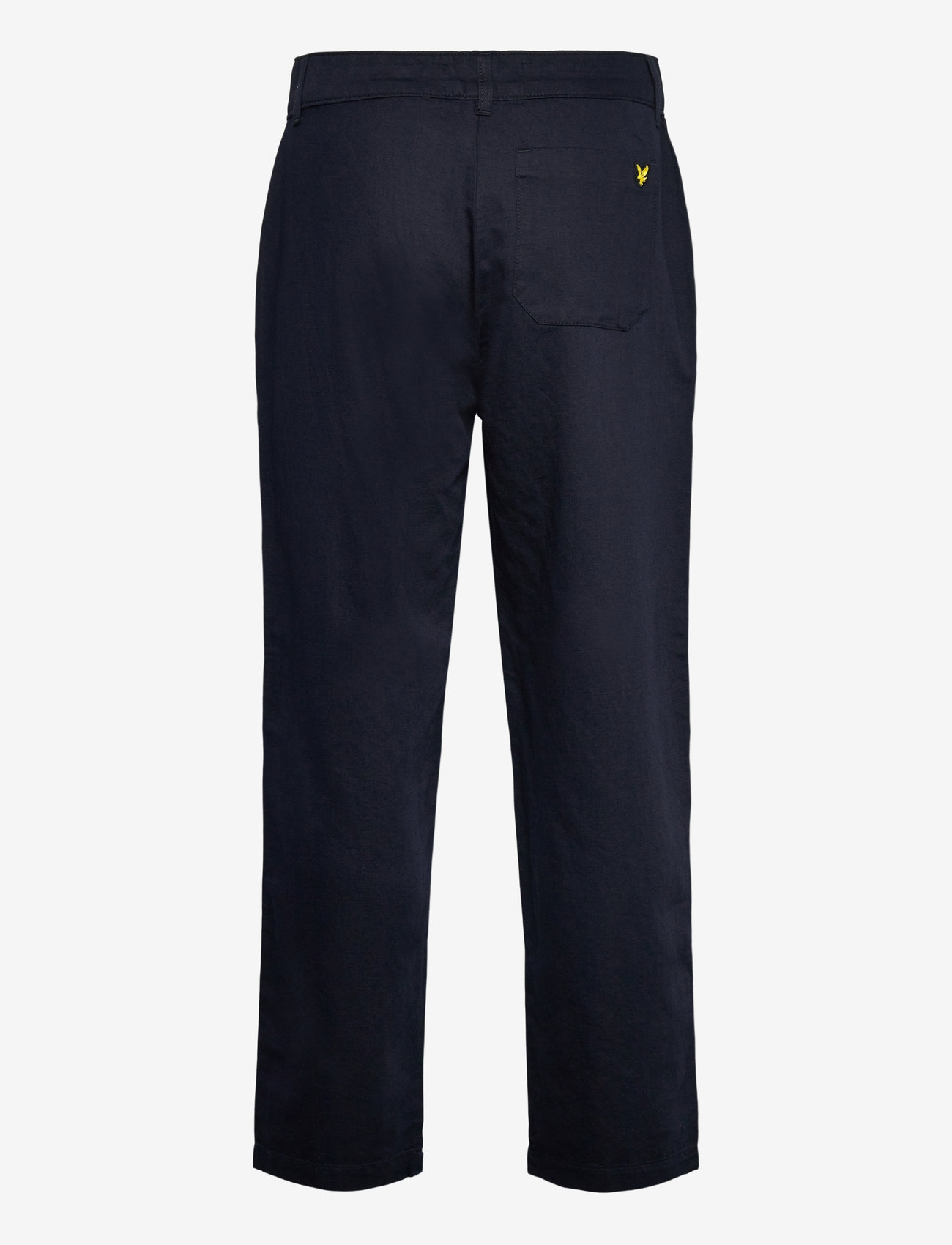 Lyle & Scott - Linen Blend Drawstring Trouser - herbstliche kleidung - z271 dark navy - 1
