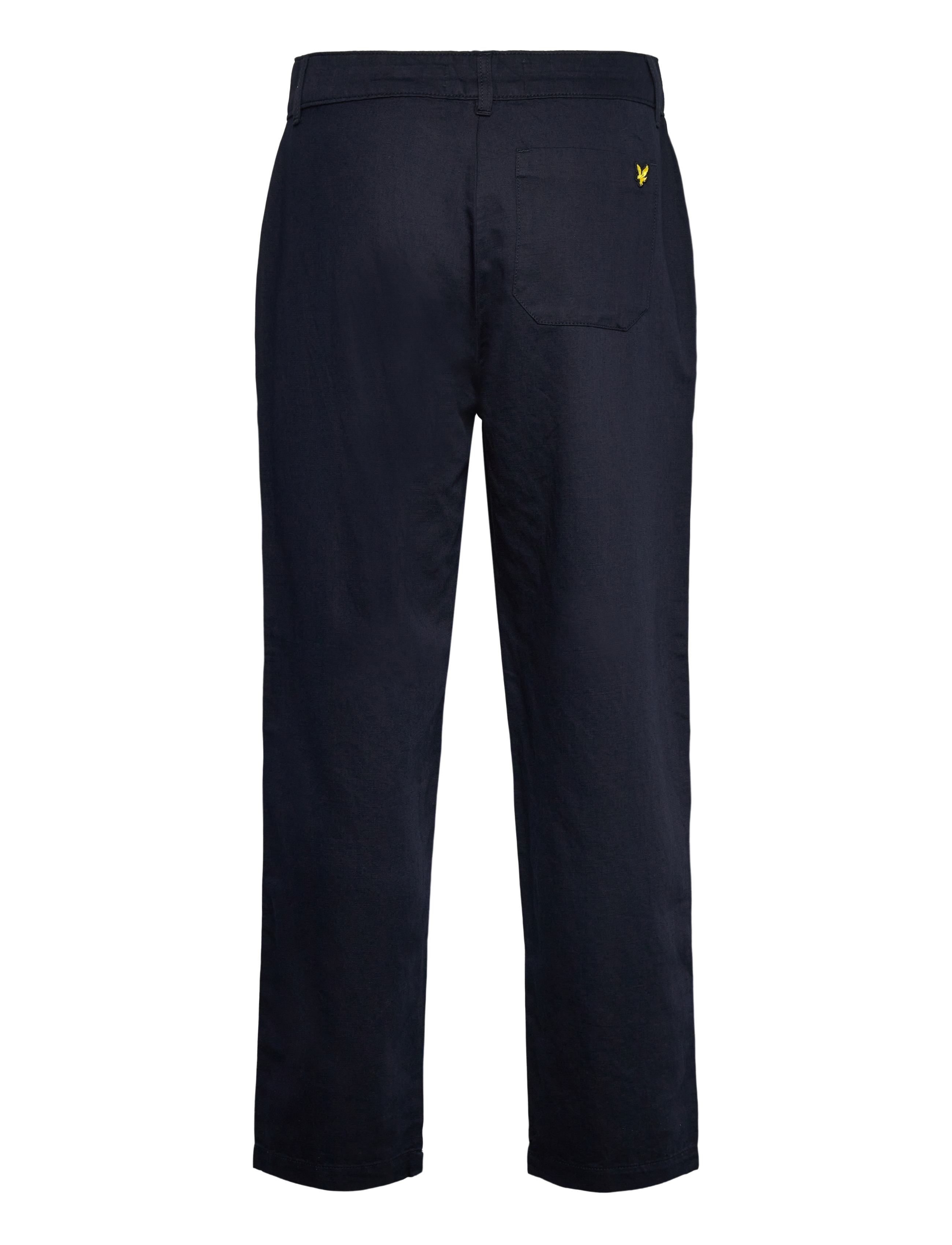 Lyle & Scott - Linen Blend Drawstring Trouser - linased püksid - z271 dark navy - 2