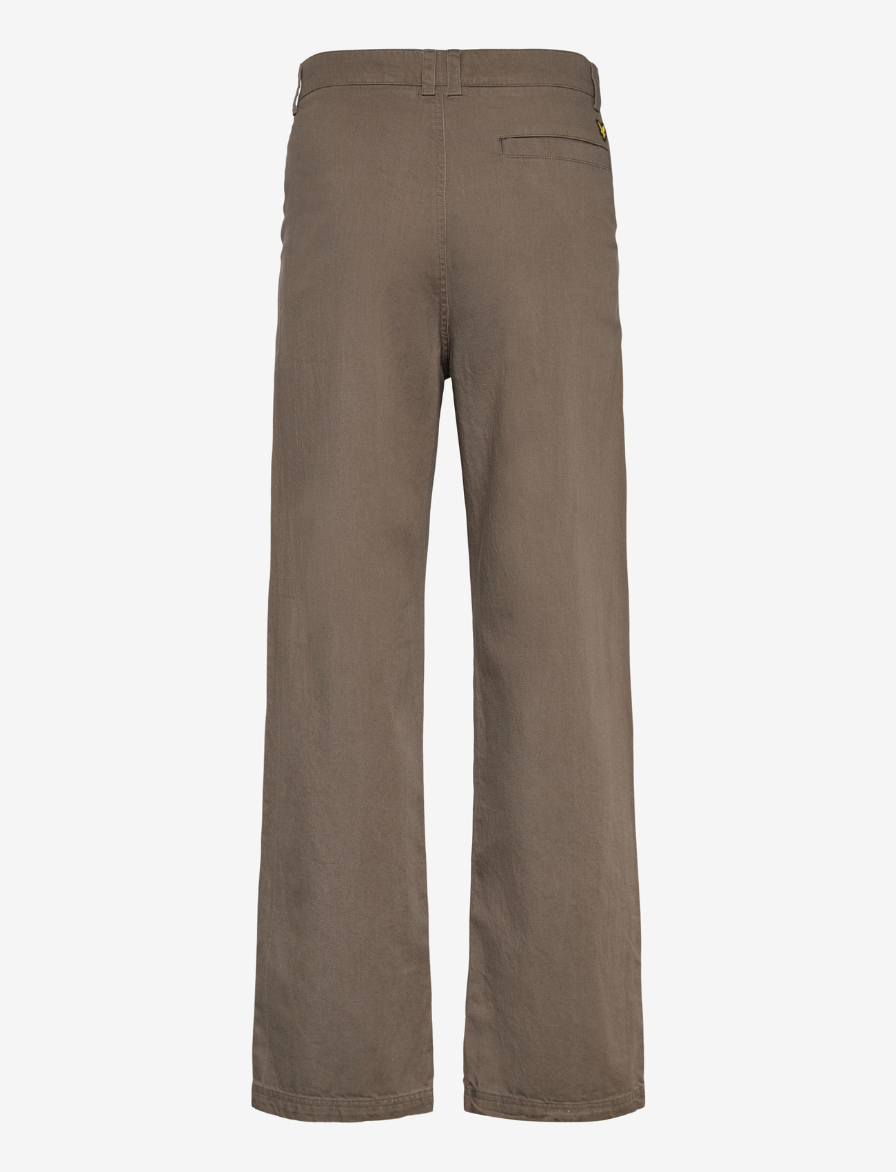 Lyle & Scott - Enzyme Wash Pleated Trouser - vabaaja püksid - x569 khaki ash - 1