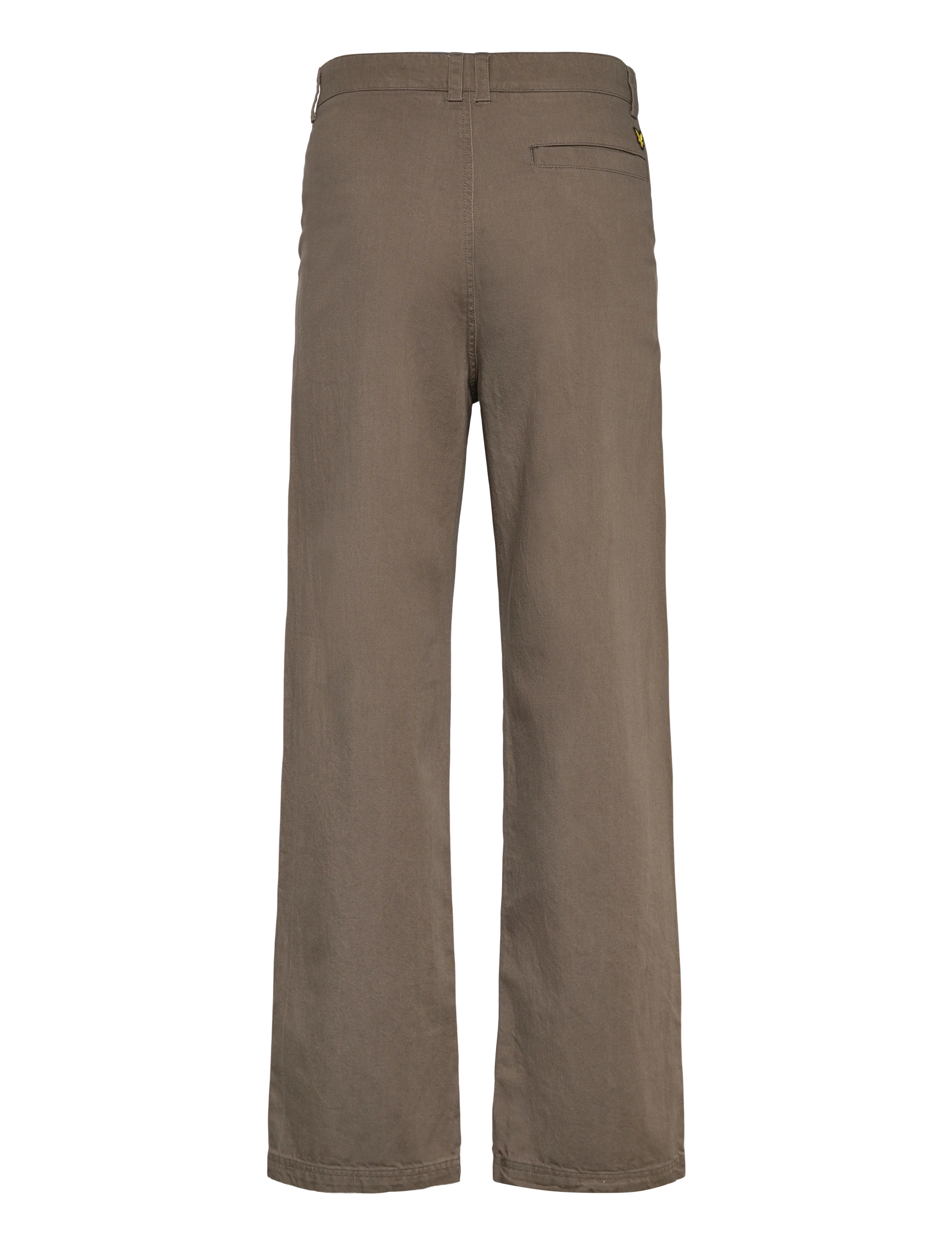 Lyle & Scott - Enzyme Wash Pleated Trouser - casual trousers - x569 khaki ash - 1