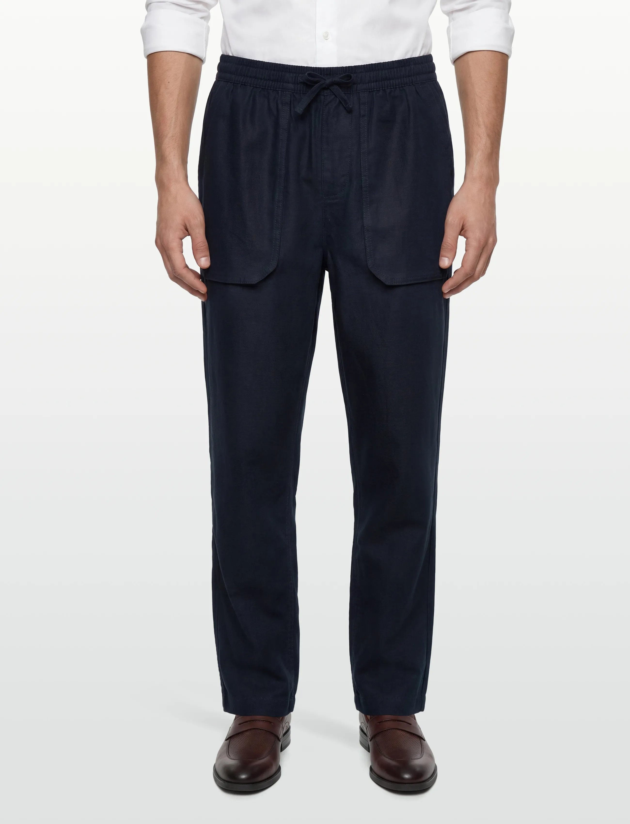 Lyle & Scott - Linen Trousers - linen trousers - z271 dark navy - 3