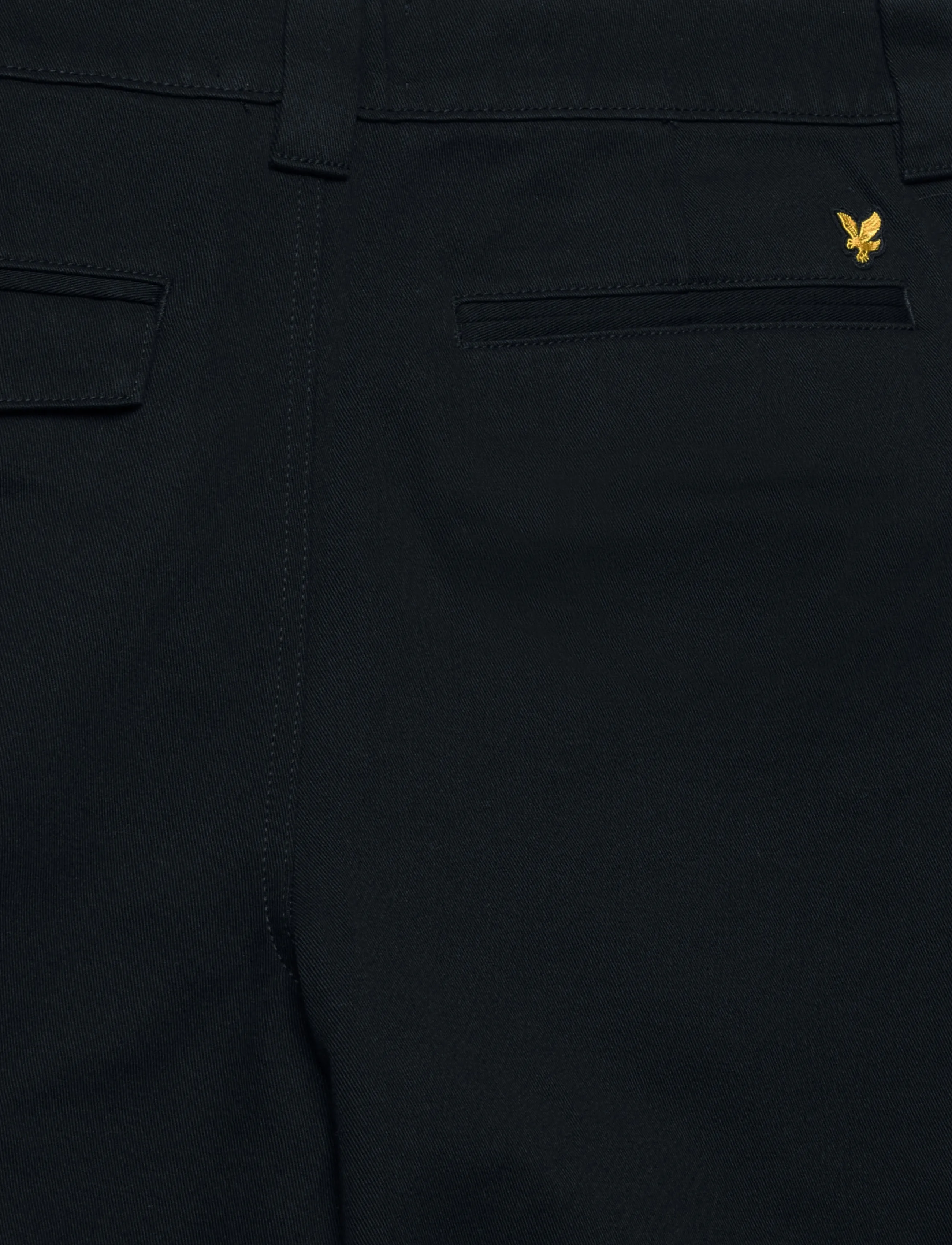 Lyle & Scott - Straight Leg Work Pants - freizeithosen - jet black - 2