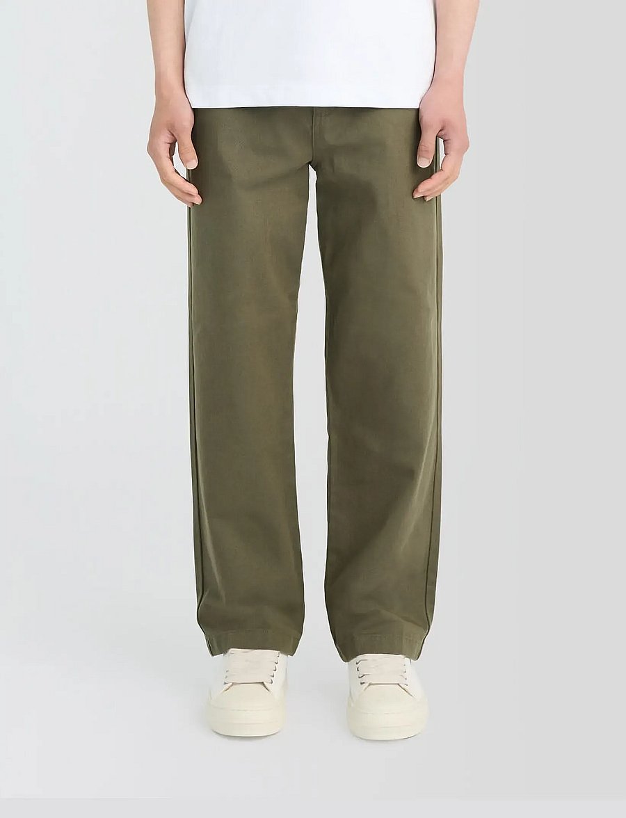 Lyle & Scott - Straight Leg Work Pants - casual trousers - true olive - 0