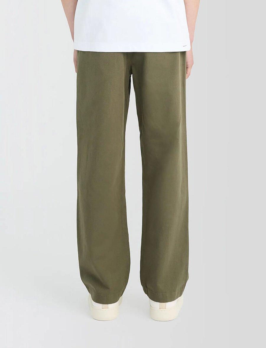 Lyle & Scott - Straight Leg Work Pants - casual trousers - true olive - 3