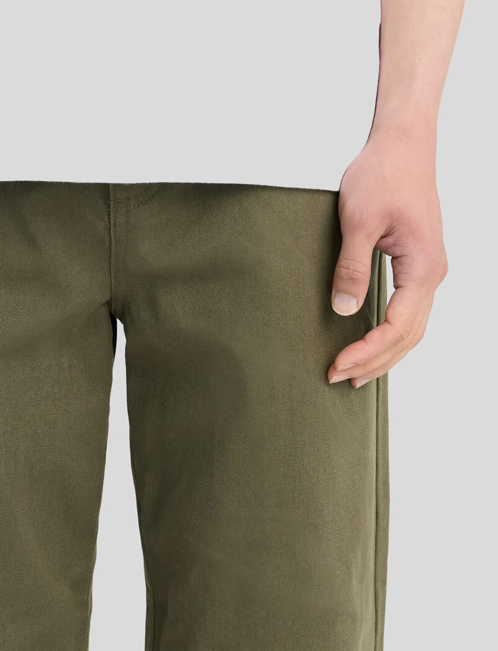 Lyle & Scott - Straight Leg Work Pants - casual trousers - true olive - 5