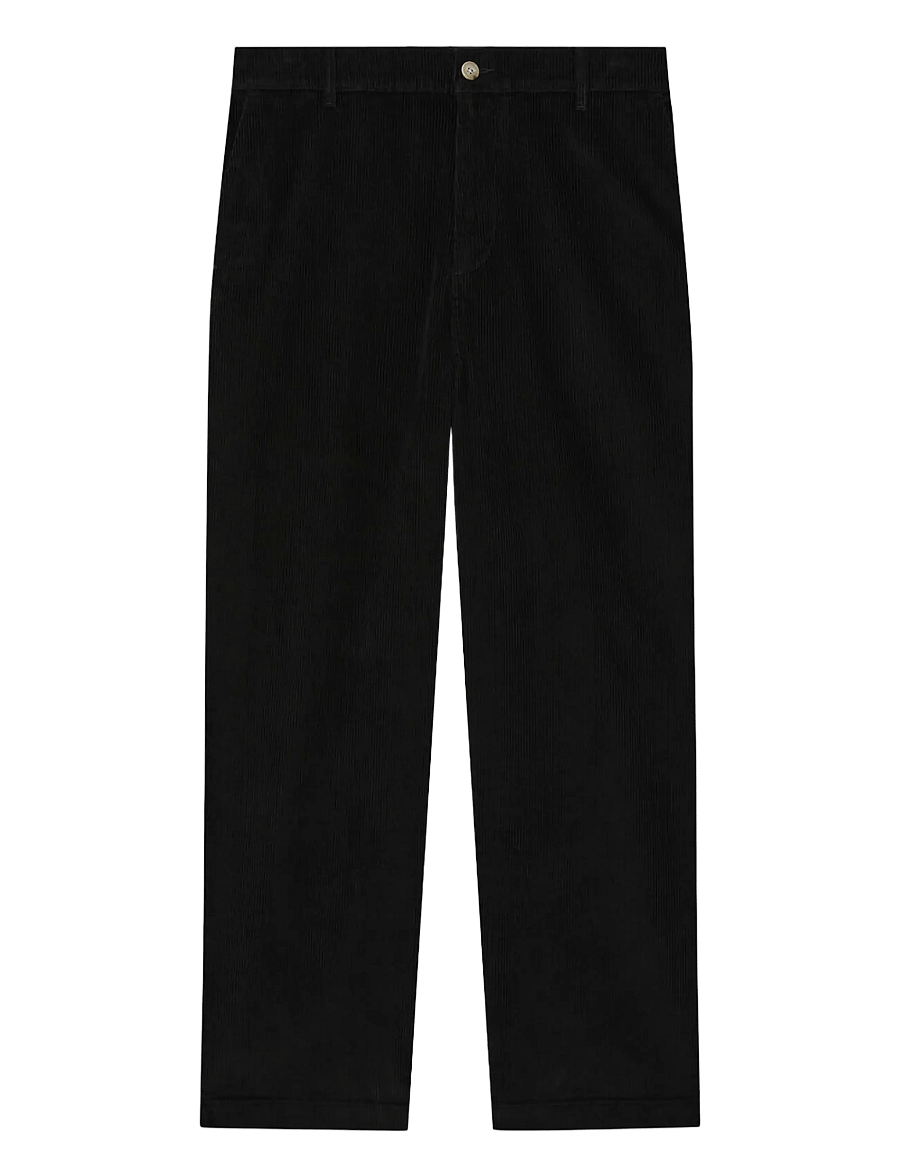 Lyle & Scott - Cord Trousers - freizeithosen - jet black - 2