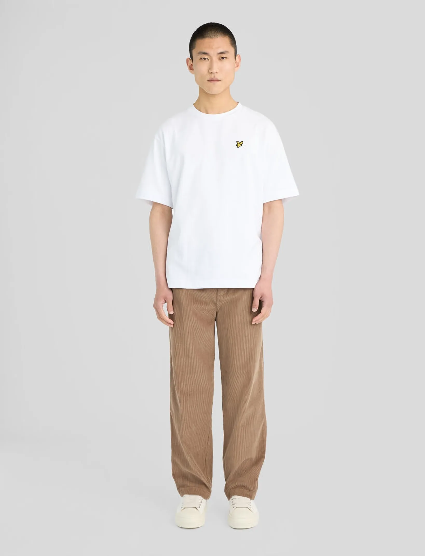 Lyle & Scott - Cord Trousers - freizeithosen - muted taupe - 4