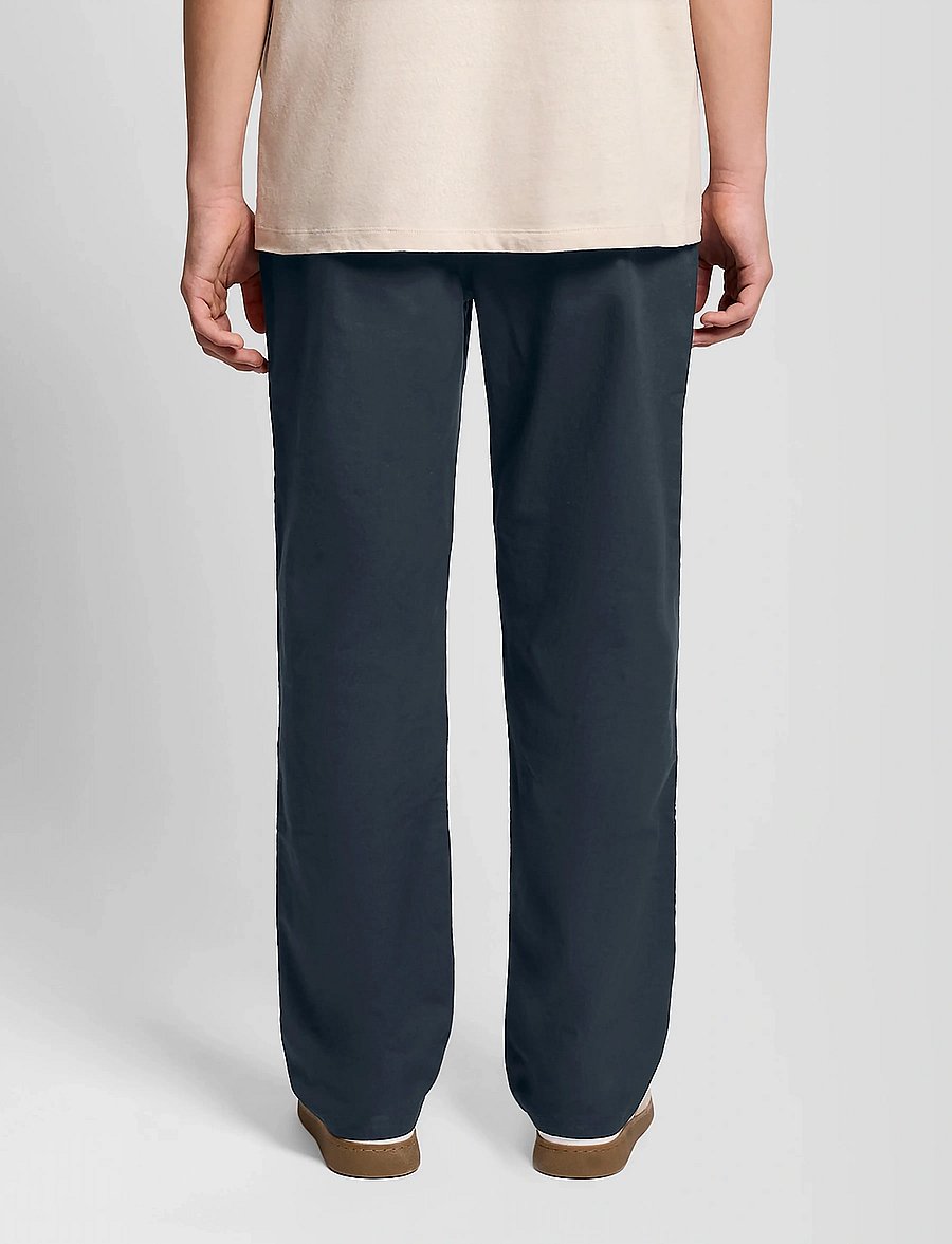 Lyle & Scott - Linen Trouser - byxor - z271 dark navy - 2