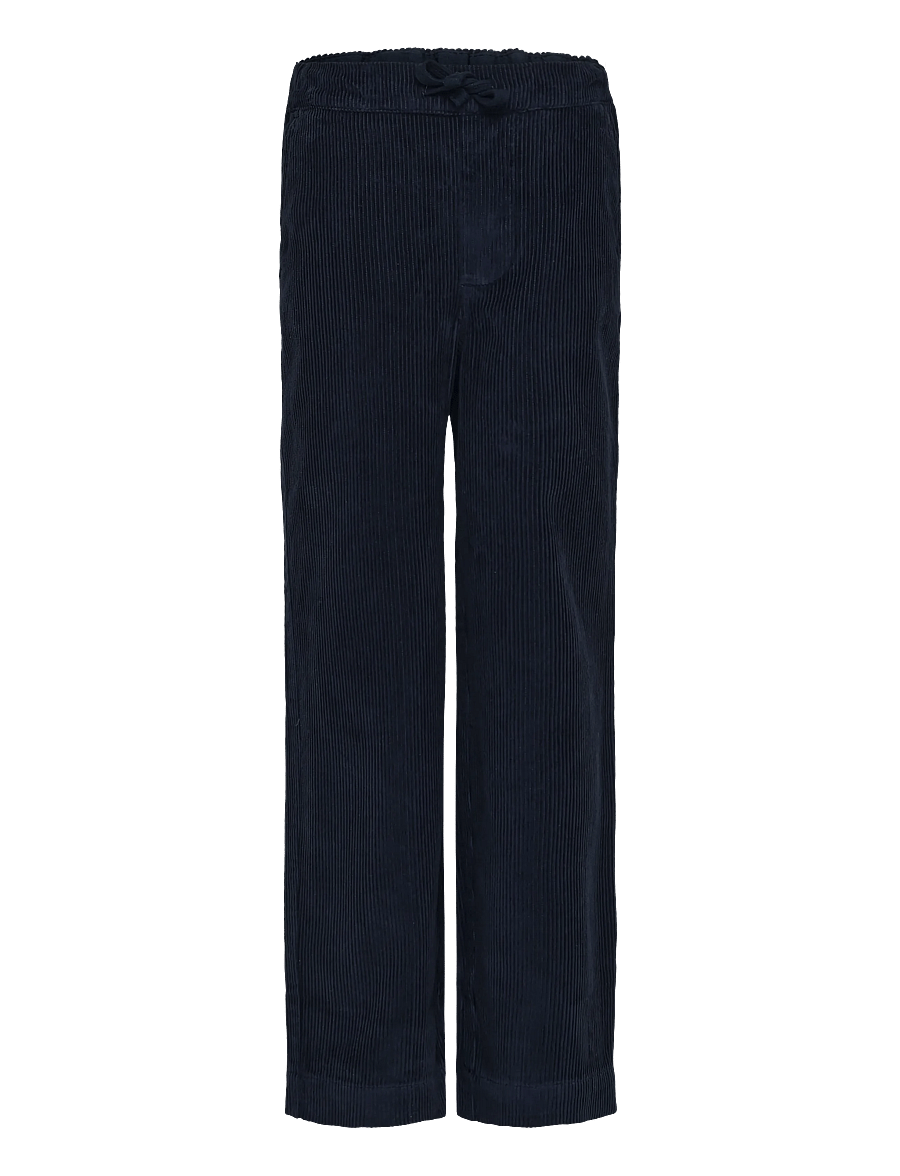 Lyle & Scott - Cord Straight Leg Trousers - bukser - dark navy - 0