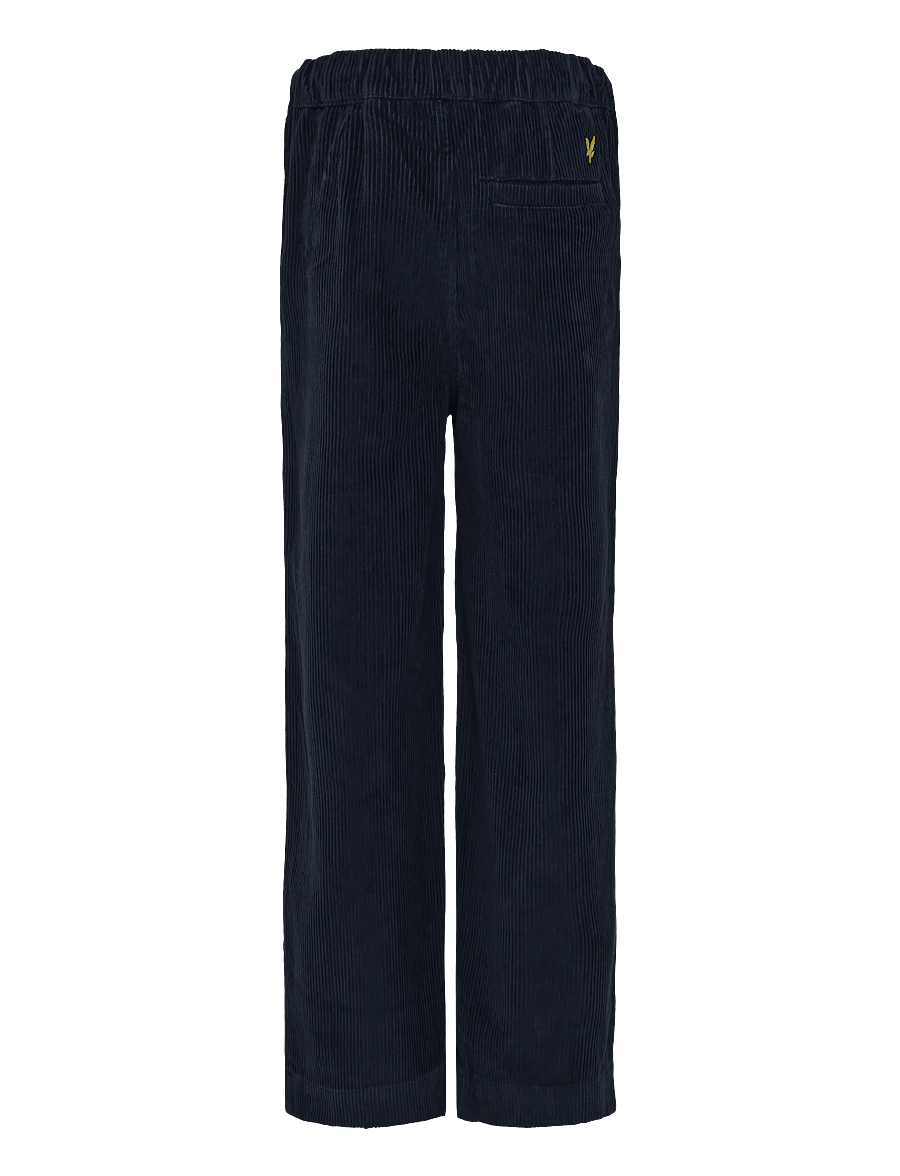 Lyle & Scott - Cord Straight Leg Trousers - bukser - dark navy - 1