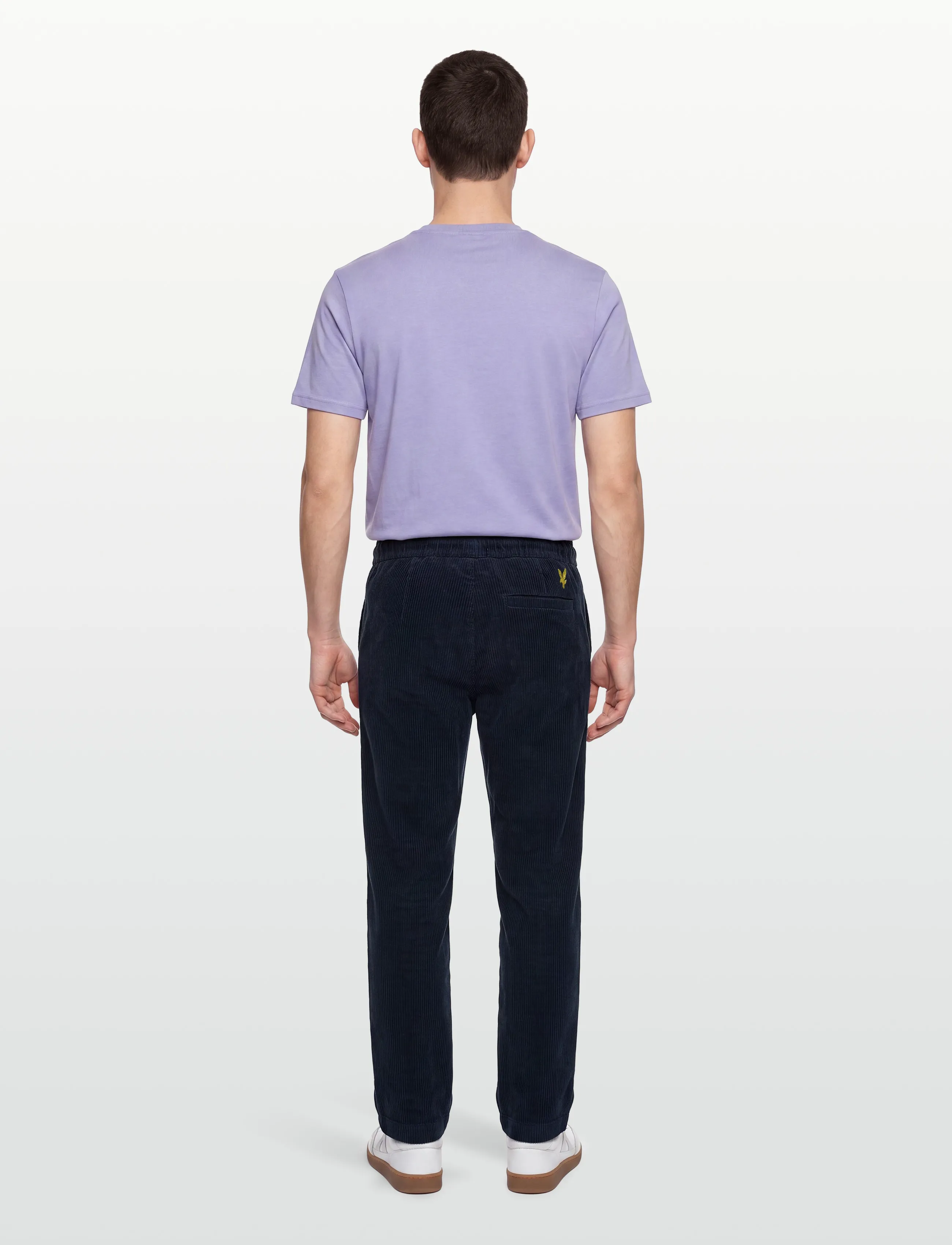 Lyle & Scott - Cord Straight Leg Trousers - trousers - dark navy - 4