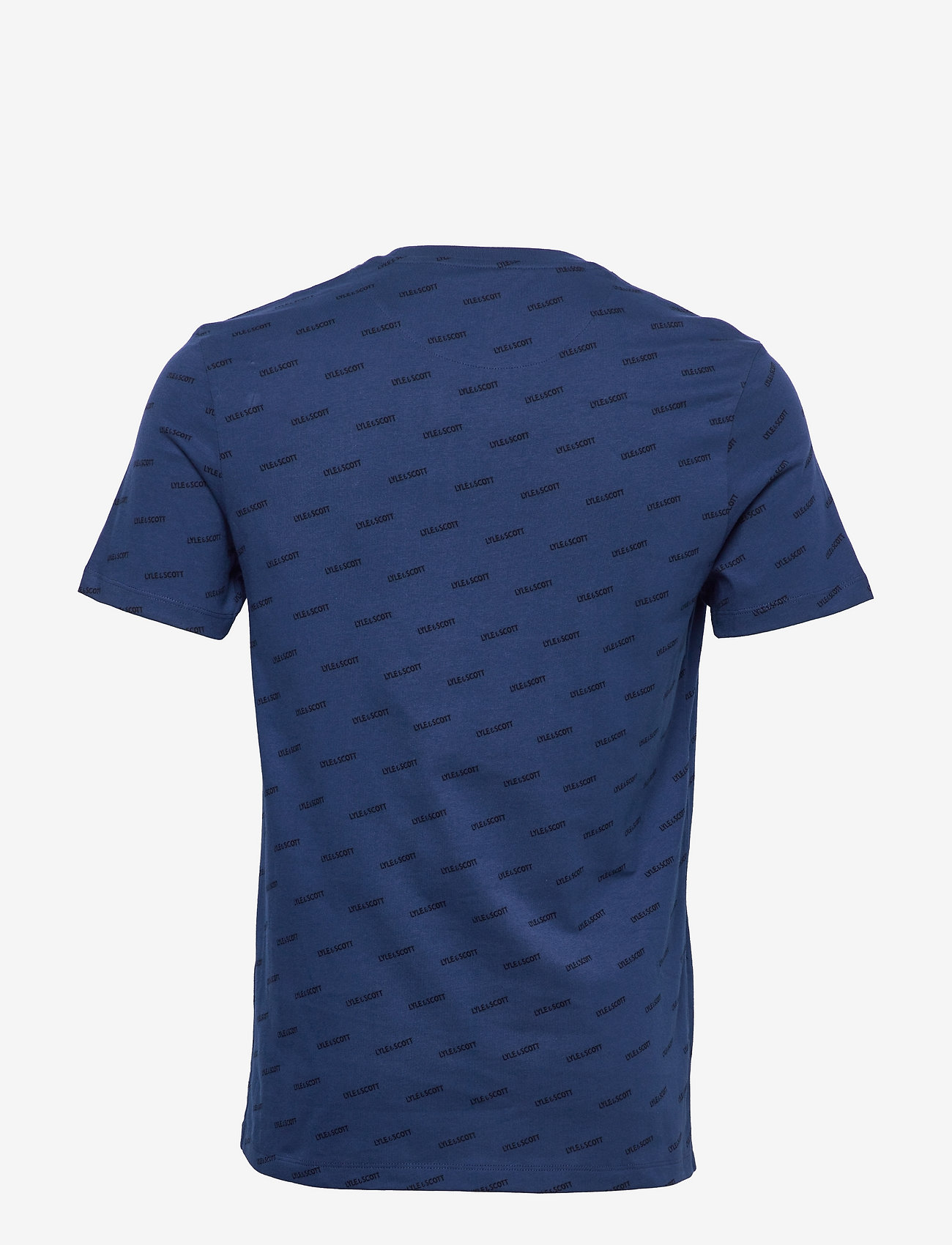 Lyle & Scott - Print T-shirt - indigo logo print - 1