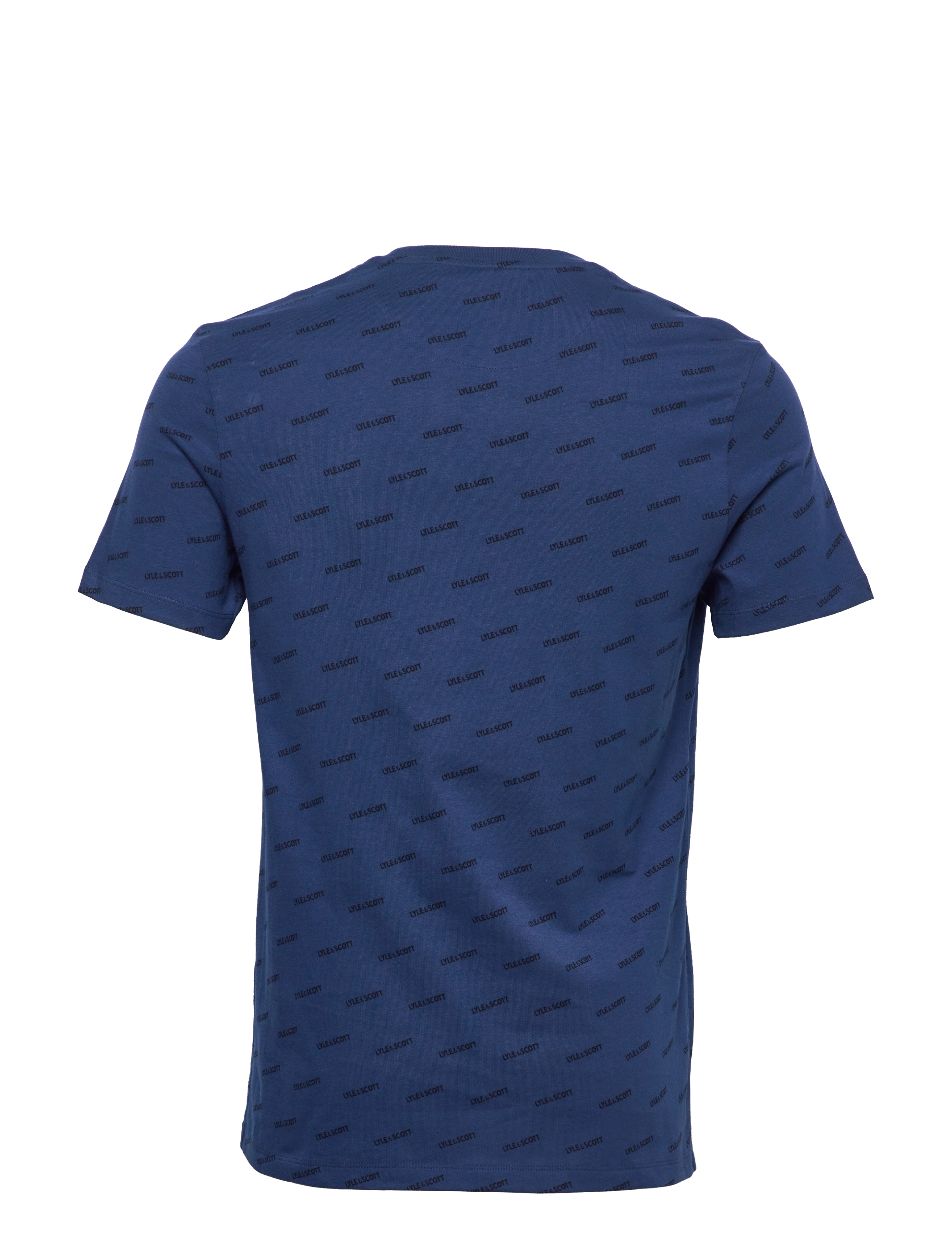 Lyle & Scott - Print T-shirt - indigo logo print - 1
