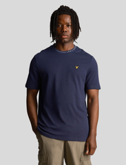Lyle & Scott - Branded Ringer Tshirt - lowest prices - navy - 2