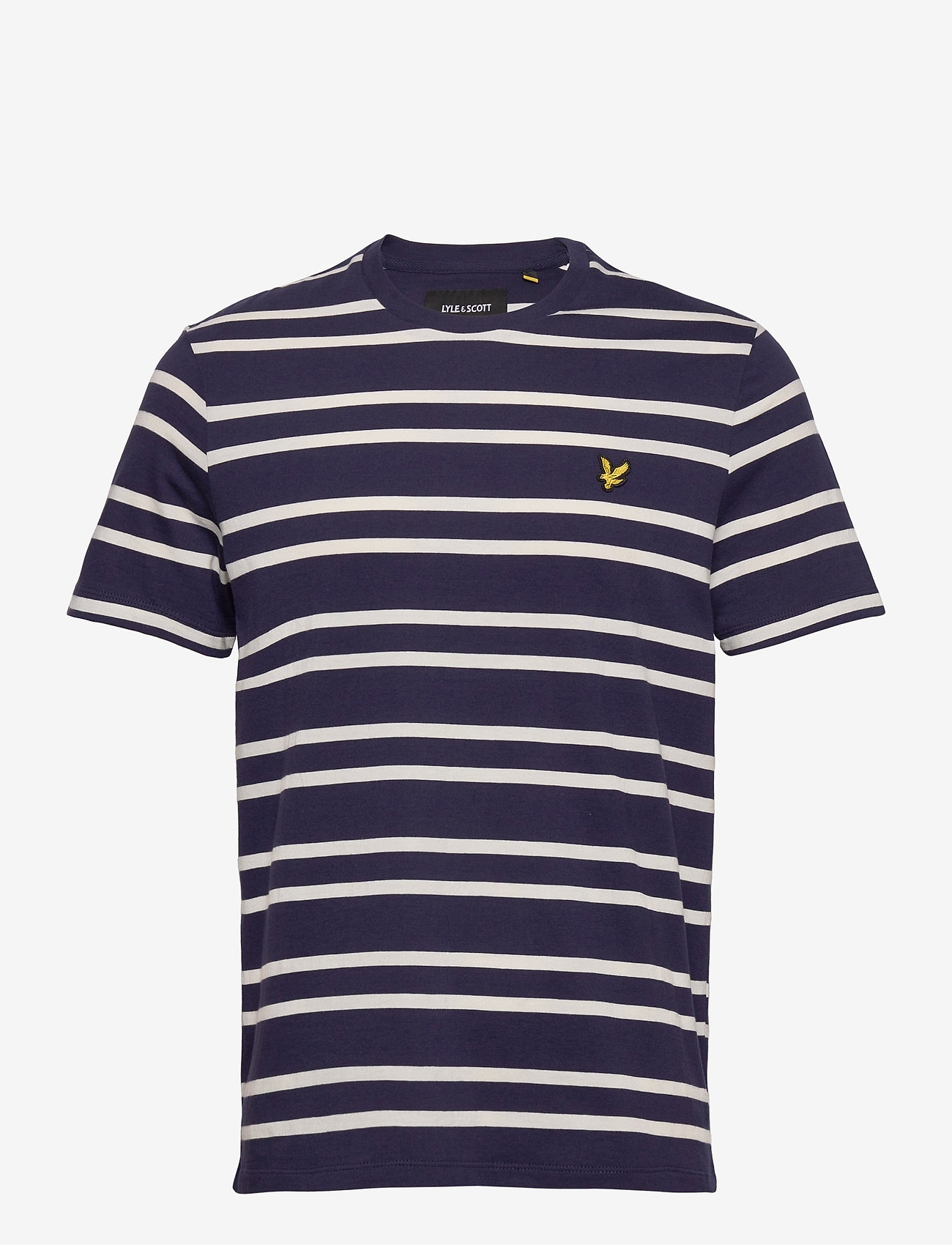 Lyle & Scott - Double Stripe T-shirt - navy/ vanilla ice - 0