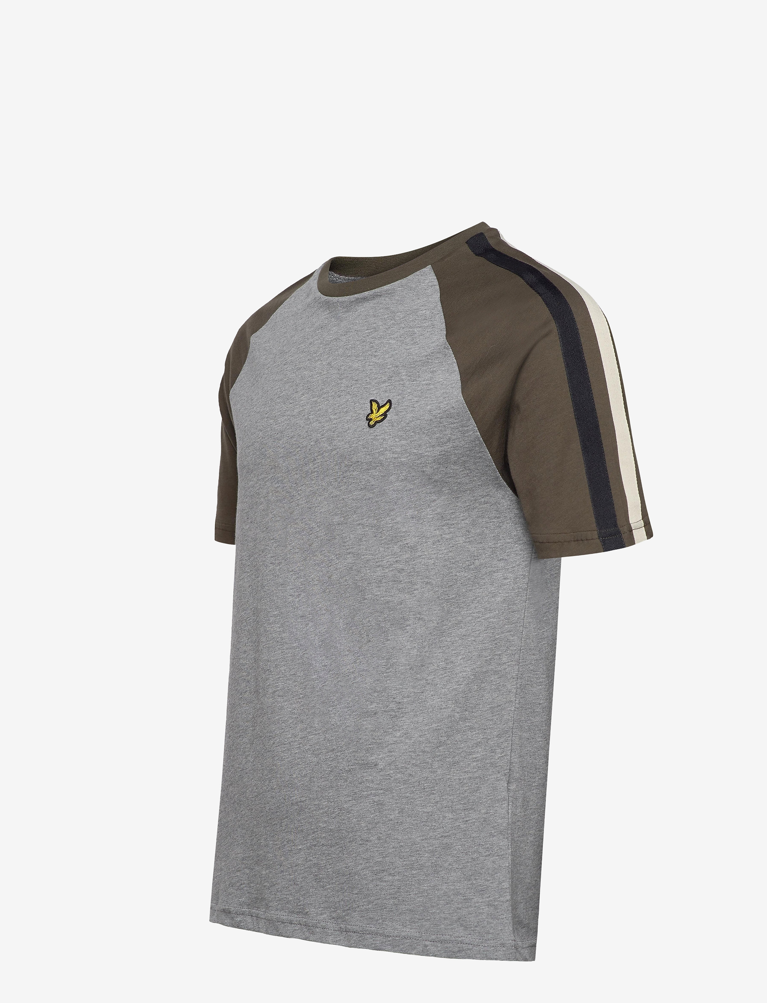 Lyle & Scott - Colour Block T-shirt - t28 mid grey marl - 2