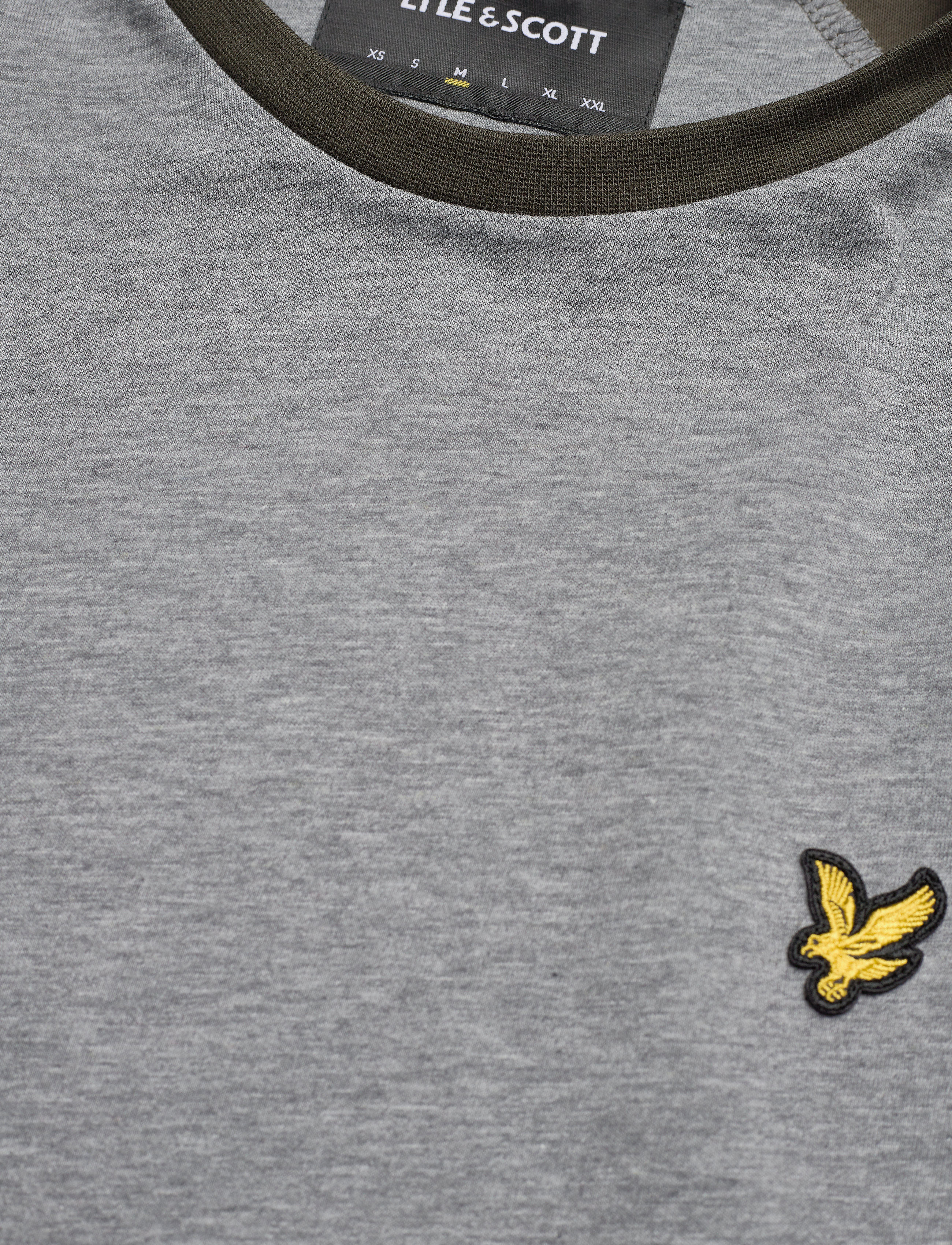 Lyle & Scott - Colour Block T-shirt - t28 mid grey marl - 3