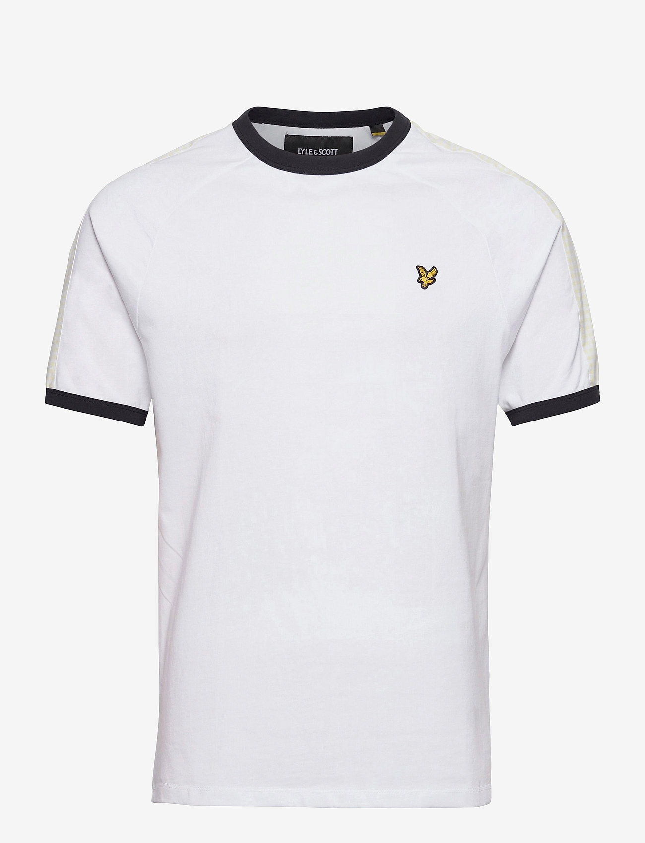 Lyle & Scott - Gingham Stripe Tshirt - white - 0