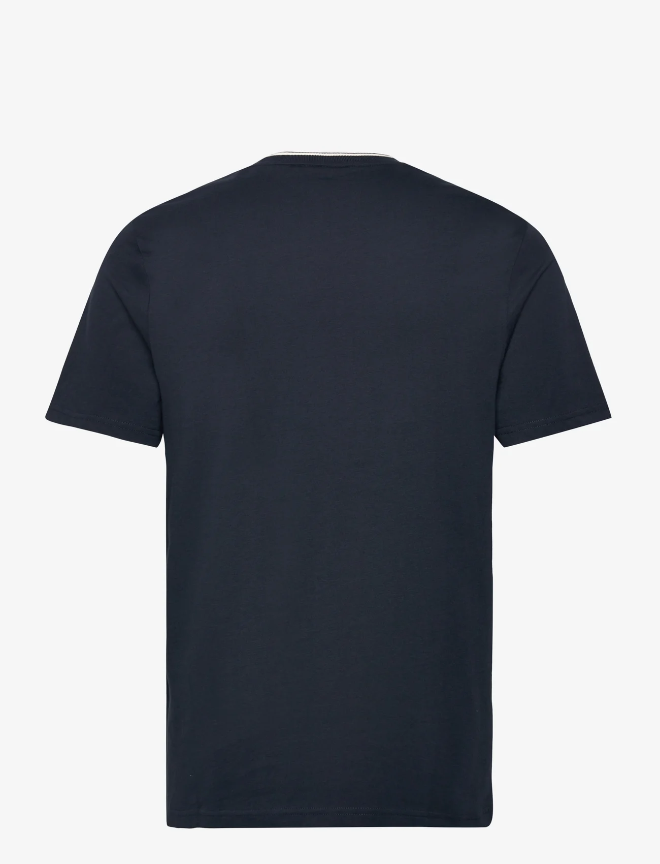 Lyle & Scott - Tipped T-shirt - short-sleeved t-shirts - x295 dark navy/ chalk - 1
