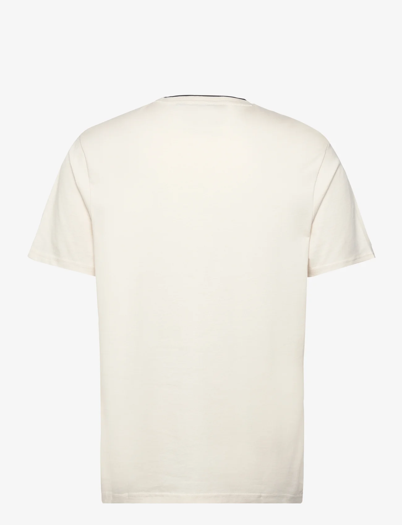 Lyle & Scott - Tipped T-shirt - short-sleeved t-shirts - x296 chalk/ gunmetal - 1