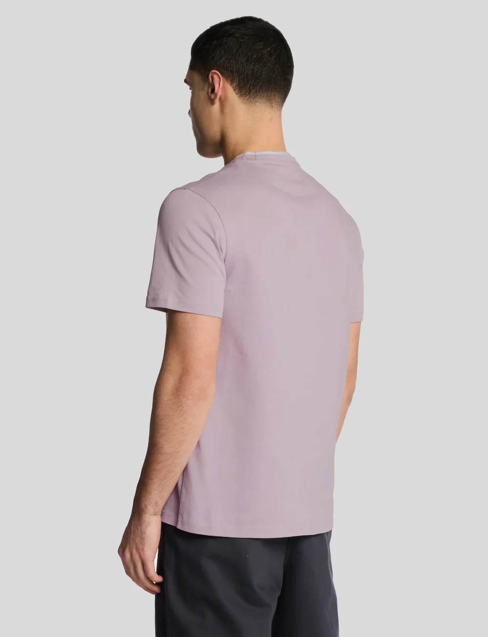 Lyle & Scott - Tipped T-shirt - short-sleeved t-shirts - x809 iris/ white - 3