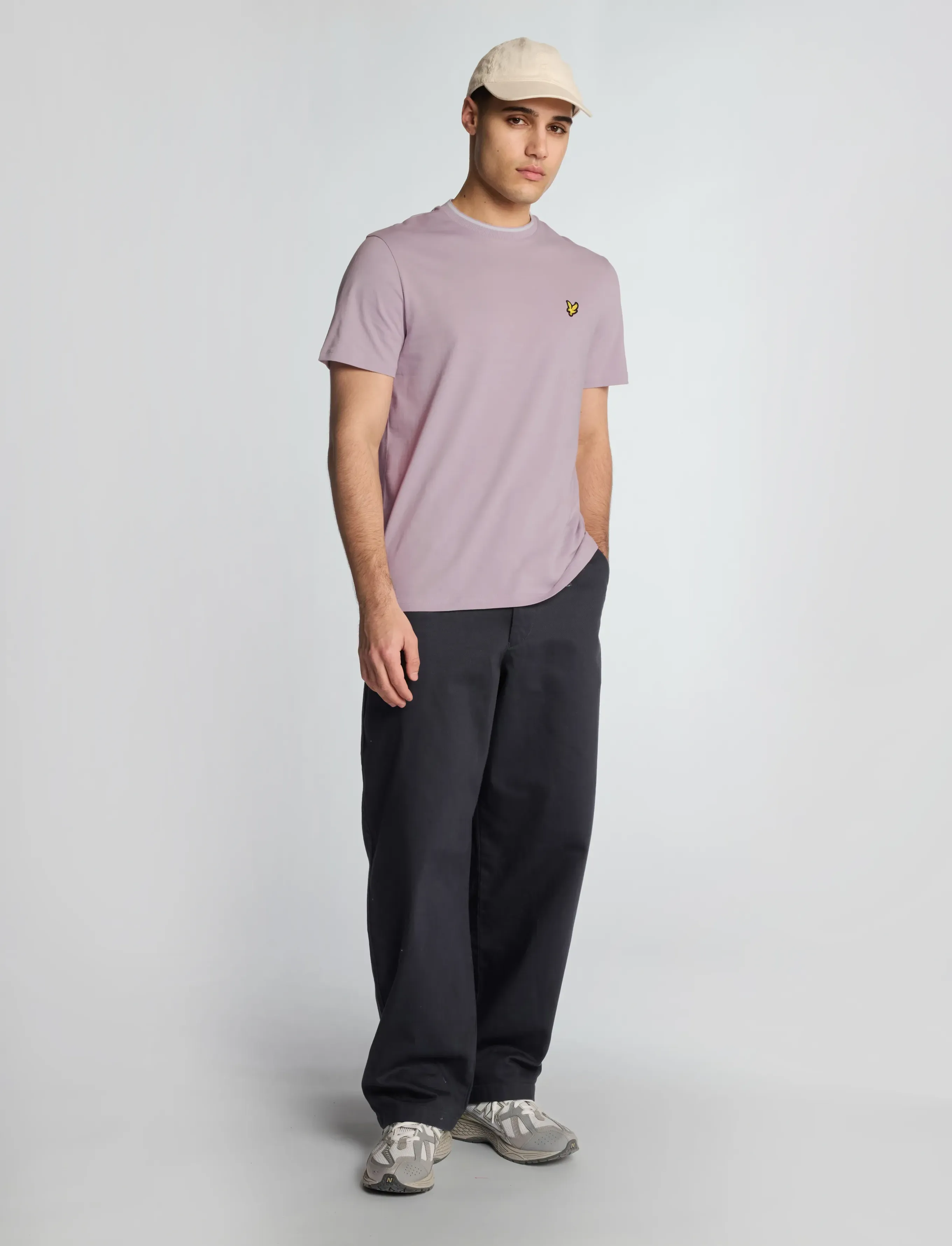 Lyle & Scott - Tipped T-shirt - x809 iris/ white - 4