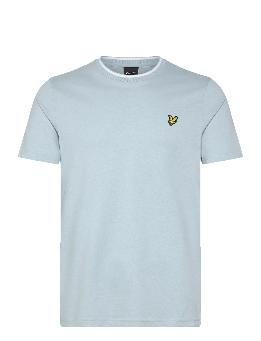 Lyle & Scott - Tipped T-shirt - x810 fresh water/ white - 1