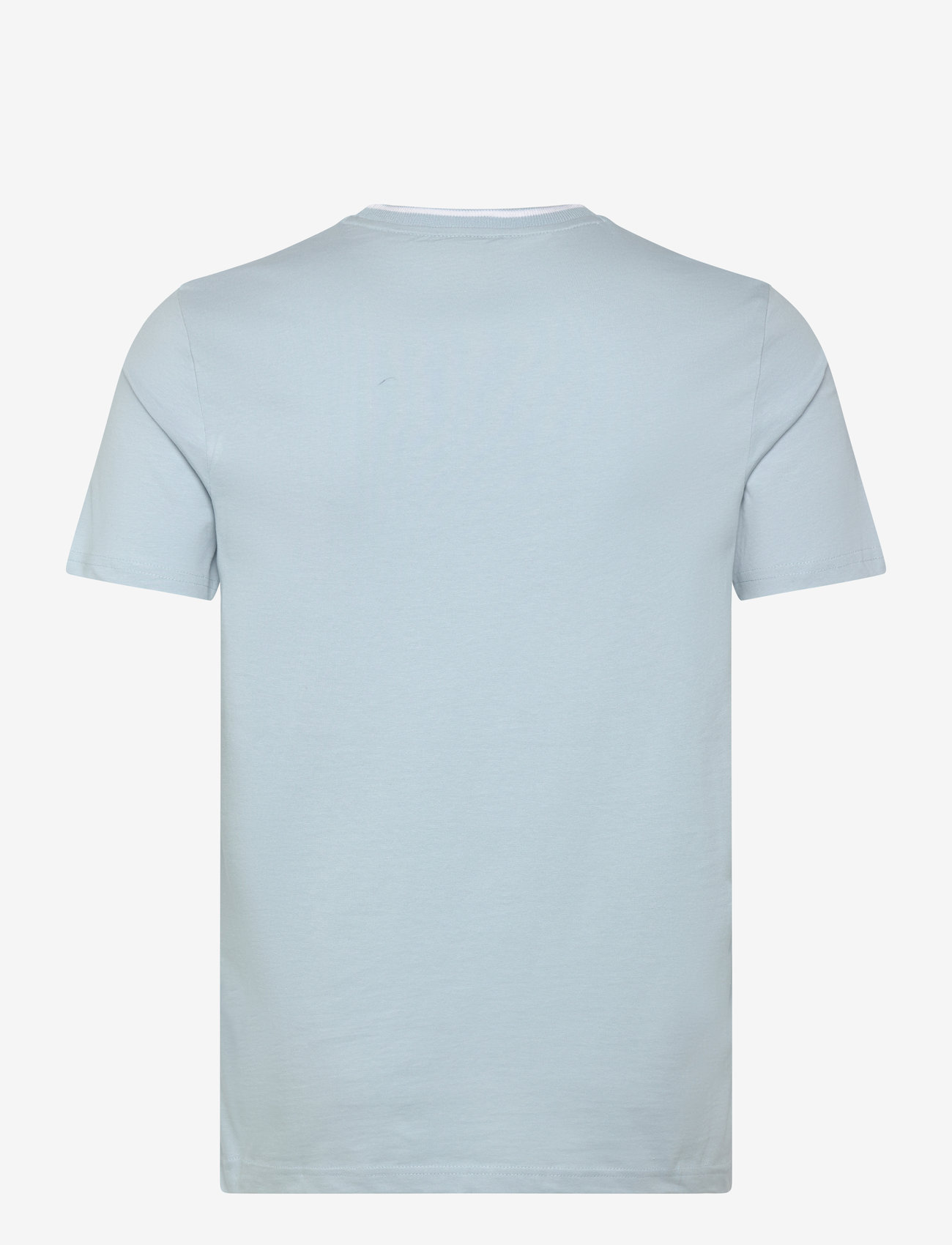 Lyle & Scott - Tipped T-shirt - kortærmede t-shirts - x810 fresh water/ white - 2