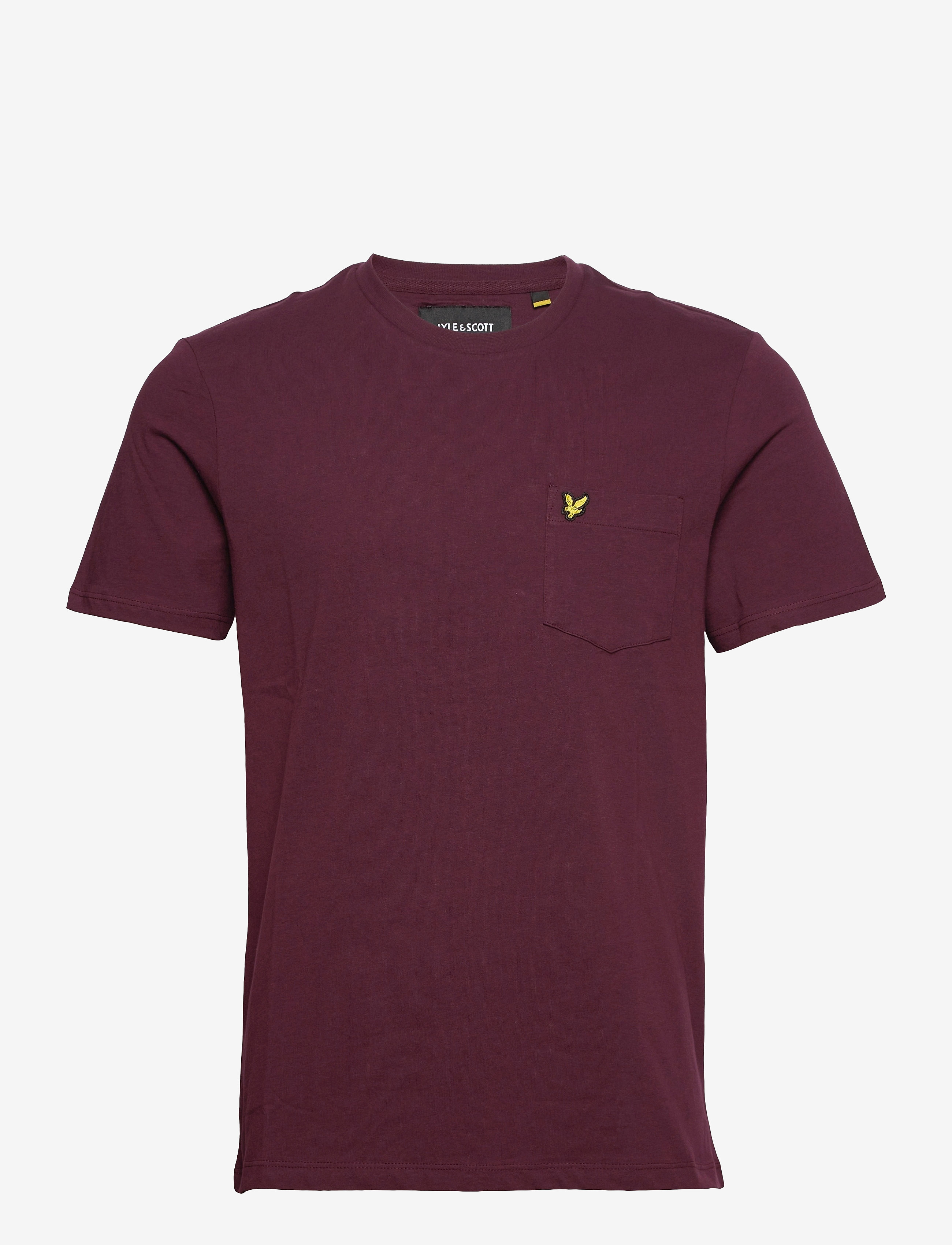 Lyle & Scott - Tonal Pocket T-shirt - burgundy - 0