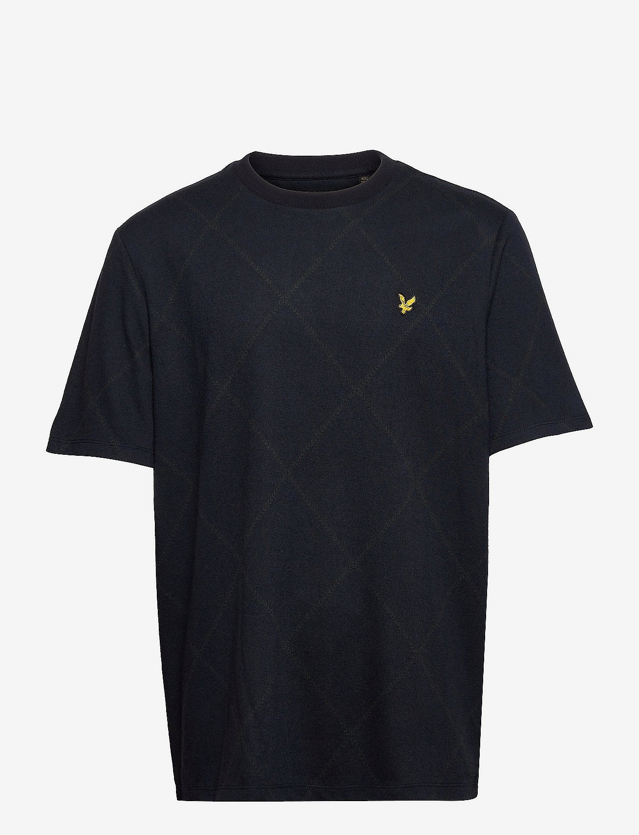 Brushed Argyle T-shirt - DARK