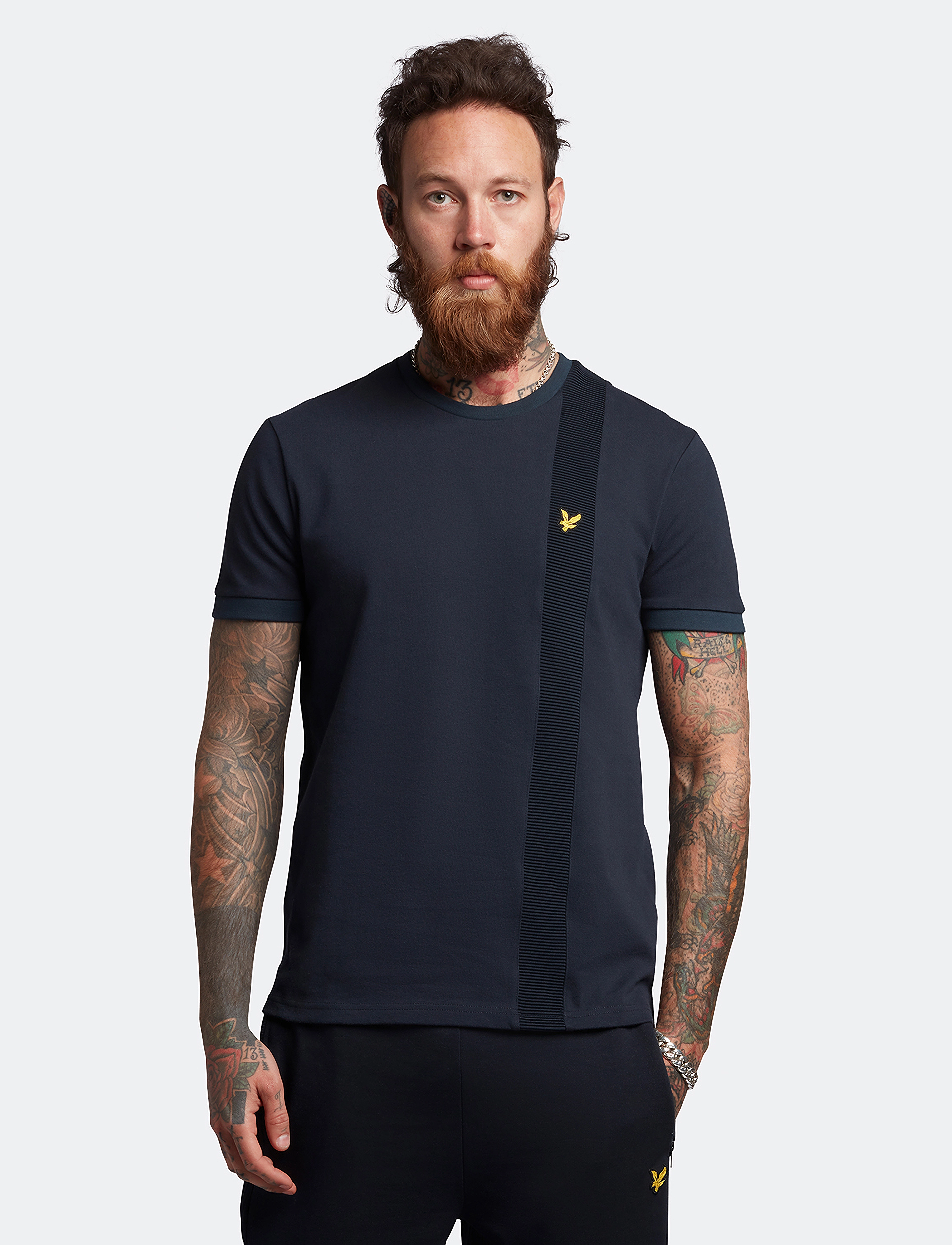 Lyle & Scott - Panelled Tshirt - dark navy - 2