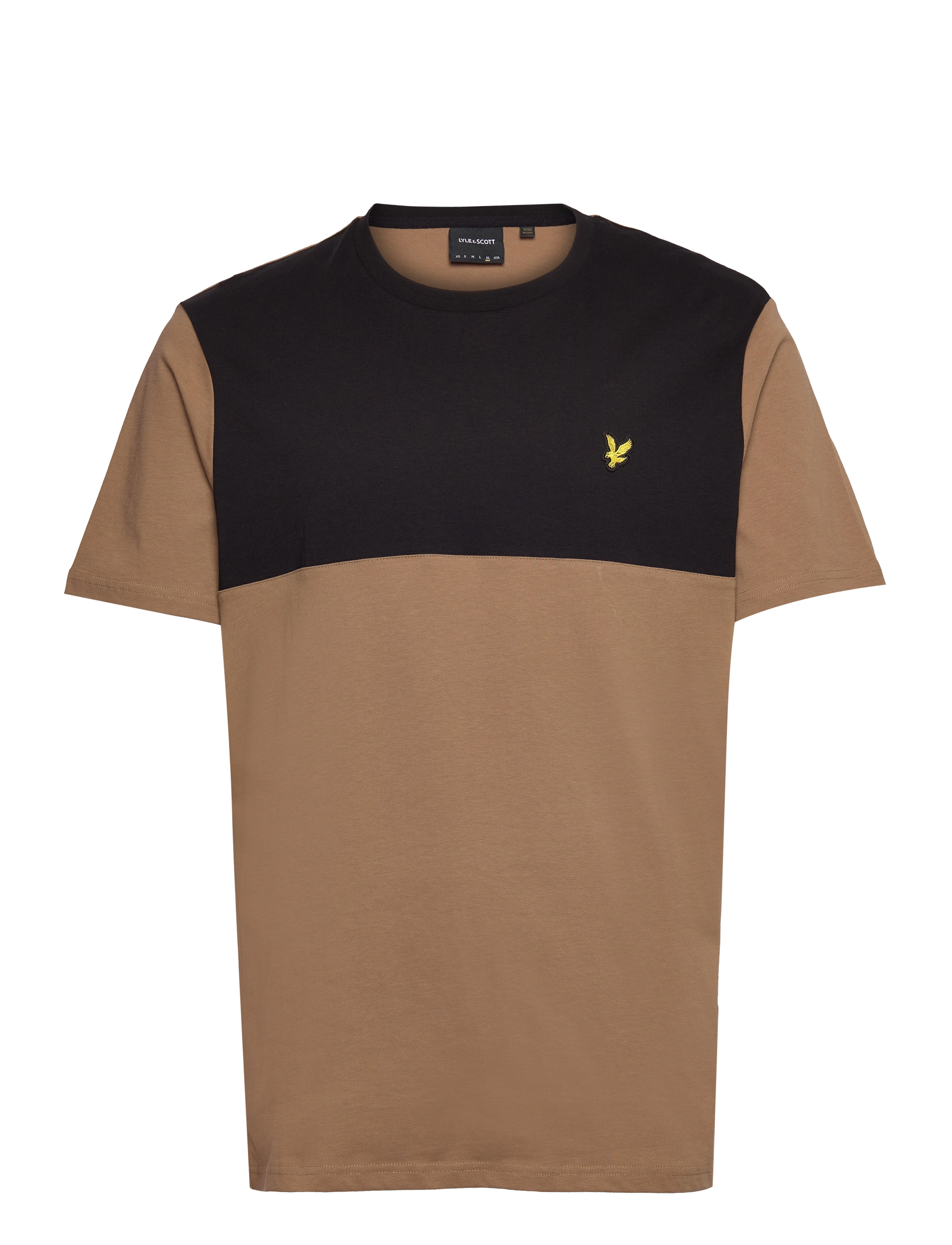 Lyle & Scott - Contrast Yoke Tshirt - camel bronze - 0