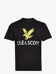 Lyle & Scott - Printed T-Shirt - de laveste prisene - nero - 0
