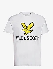 Lyle & Scott - Printed T-Shirt - die niedrigsten preise - white - 0