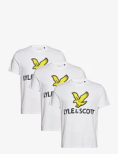 3 Pack Printed T-Shirt, Lyle & Scott