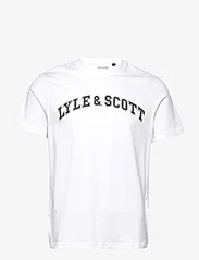 Lyle & Scott - Collegiate T-Shirt - laveste priser - white - 0